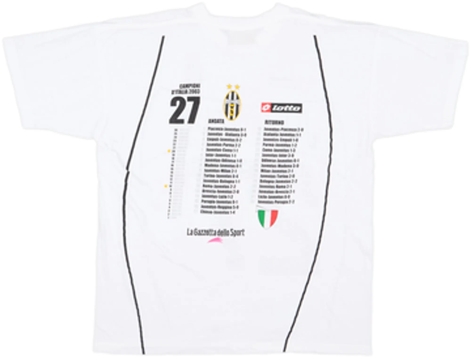 2002-03 Juventus Lotto 'Campioni D'Italia 2003' Graphic Tee - 4/10 - (XL)