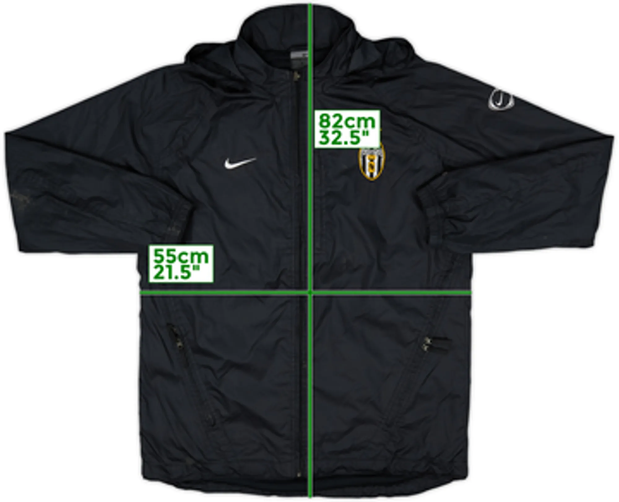 2003-04 Juventus Nike Hooded Rain Jacket - 7/10 - (M)