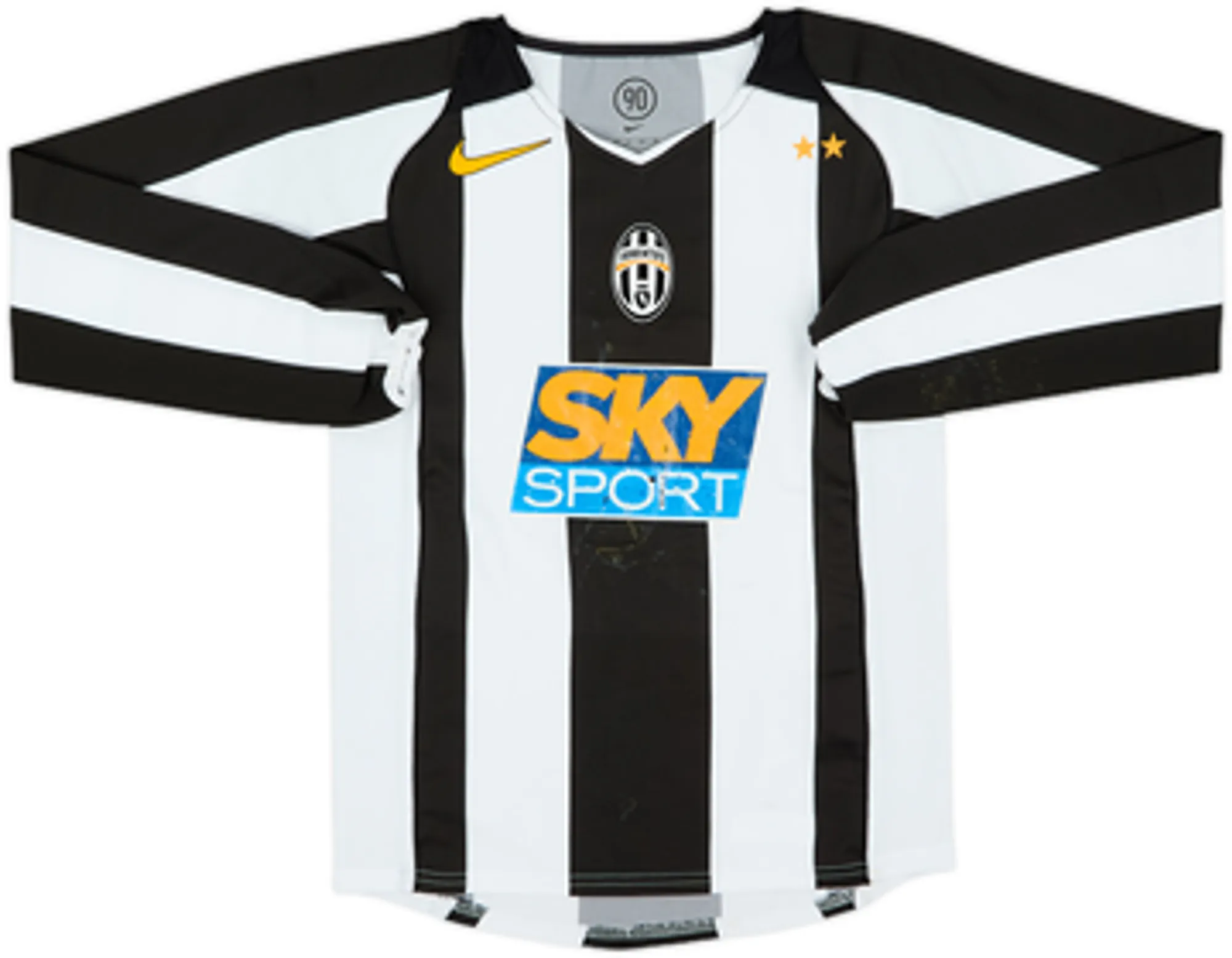 2004-05 Juventus Home L/S Shirt - 4/10 - (L.Boys)