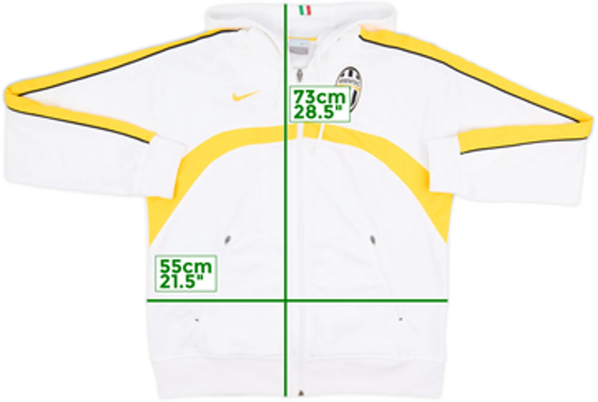 2006-07 Juventus Nike Hooded Track Jacket - 8/10 - (L)