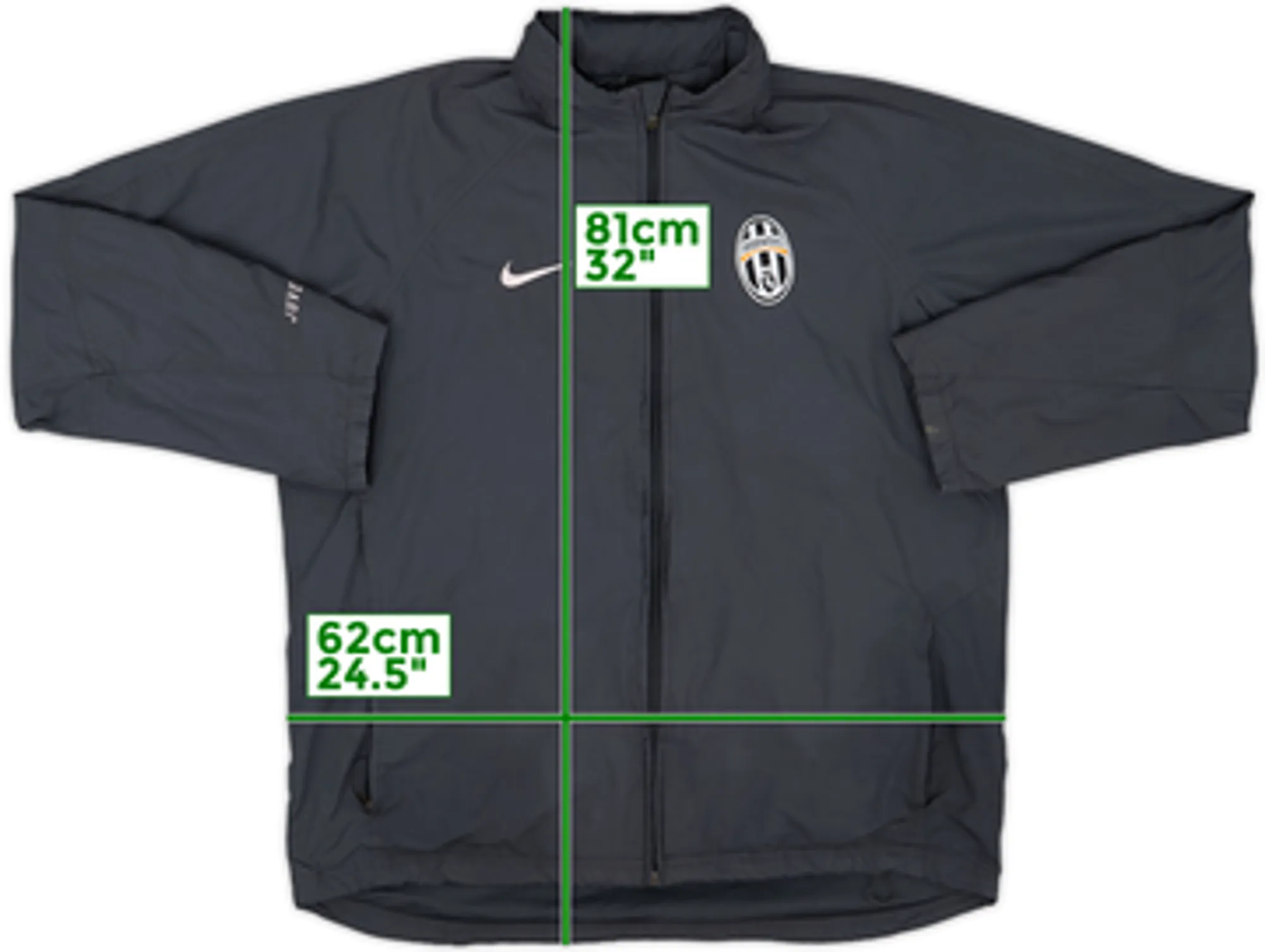 2008-09 Juventus Nike Hooded Track Jacket - 9/10 - (L)