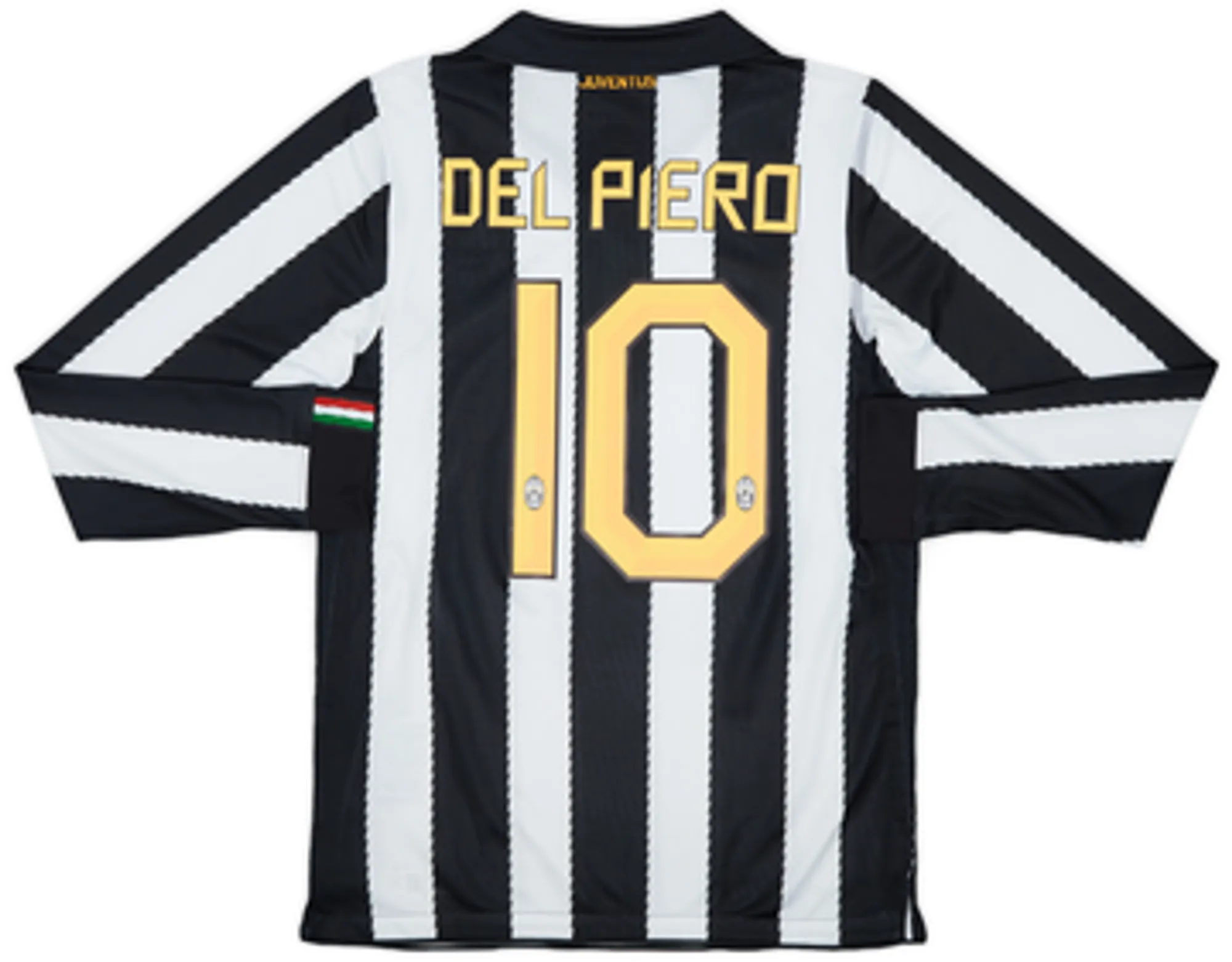 2010-11 Juventus Player Issue Home L/S Shirt Del Piero #10 - 8/10 - (M)