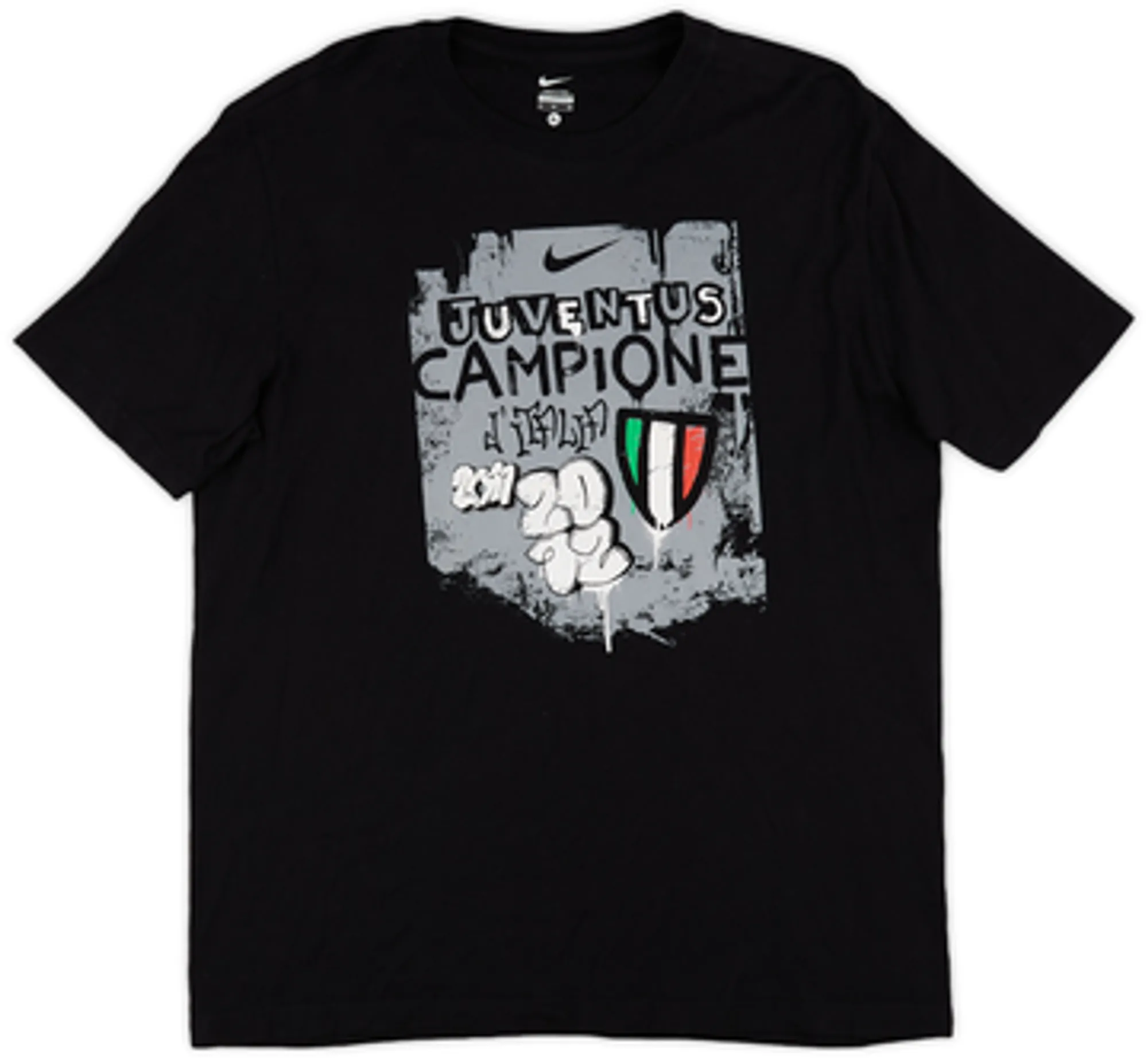 2011-12 Juventus Nike 'Campione' Graphic Tee - 8/10 - (XL)