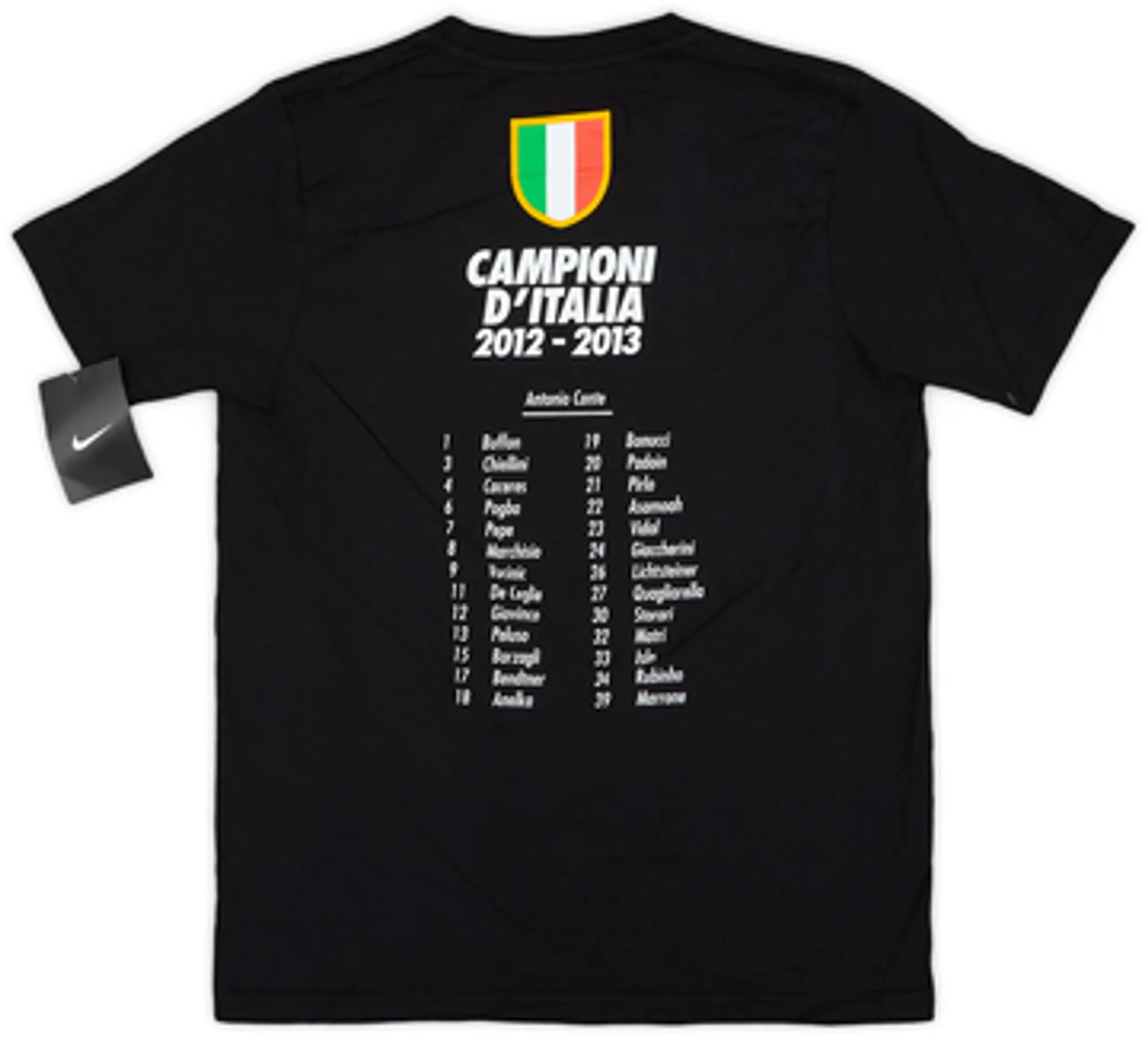 2012-13 Juventus Nike 'Campioni d'Italia' Graphic Tee (L.Boys)