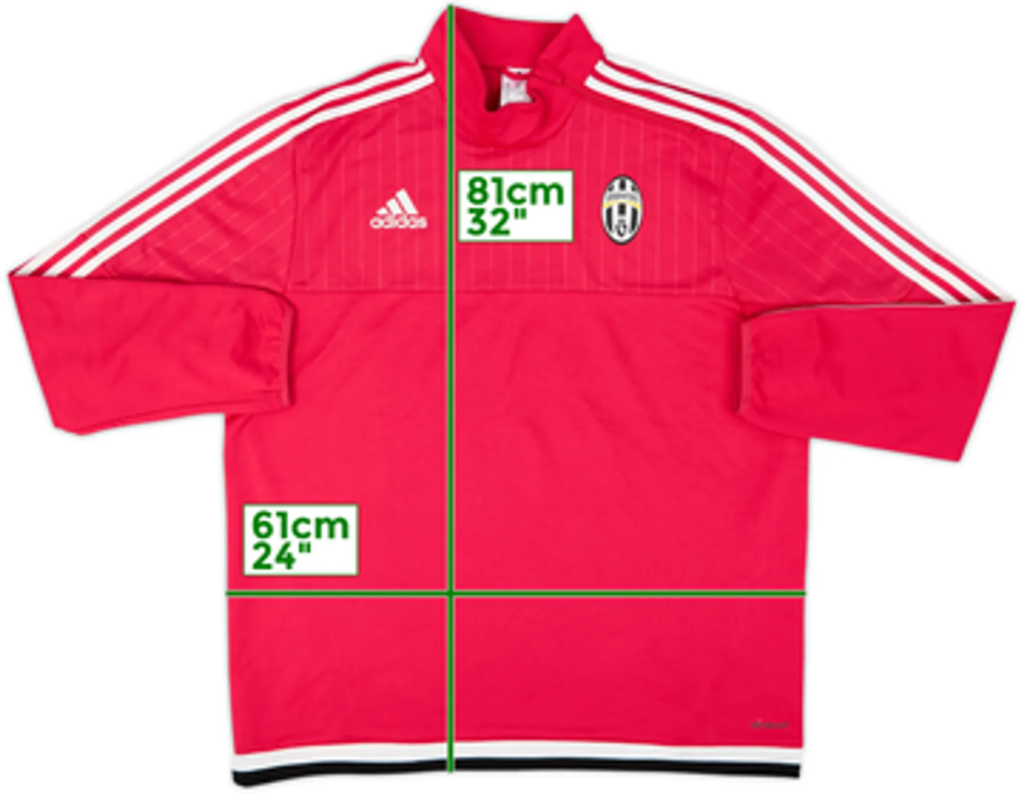 2015-16 Juventus adidas 1/4 Zip Drill Top - 9/10 - (XL)