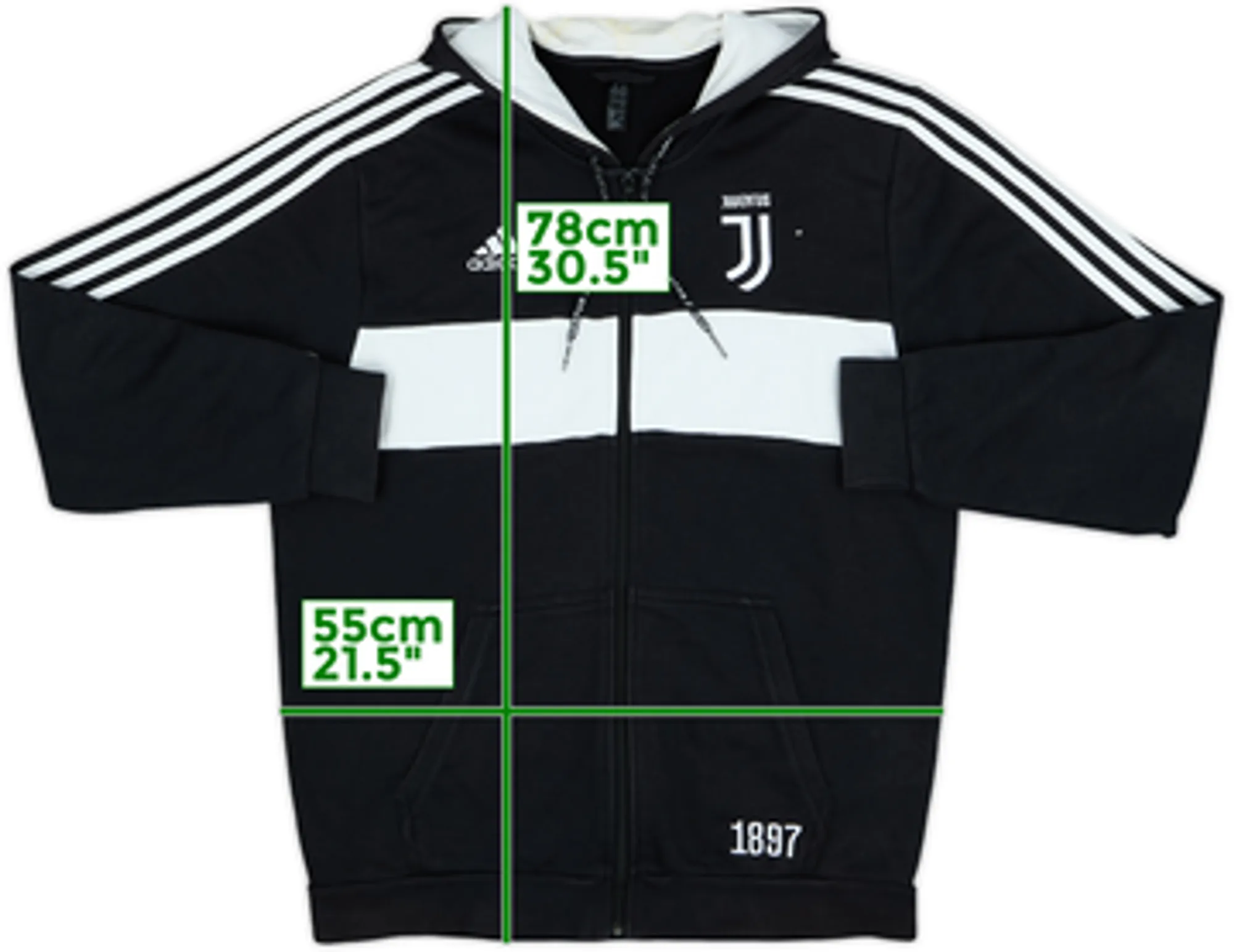 2019-20 Juventus adidas Hooded Track Jacket - 7/10 - (L)
