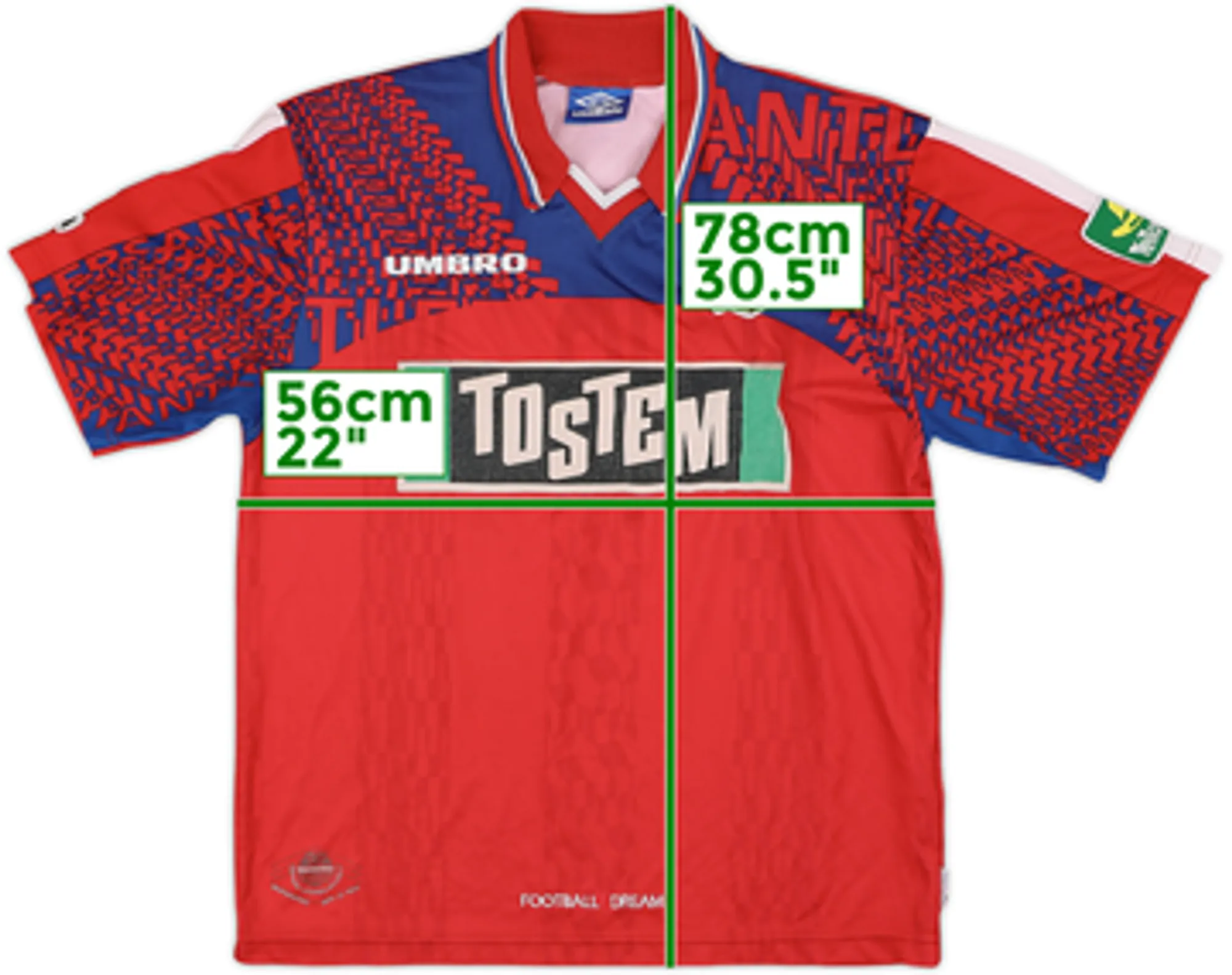 1997 Kashima Antlers Home Shirt - 6/10 - (L)
