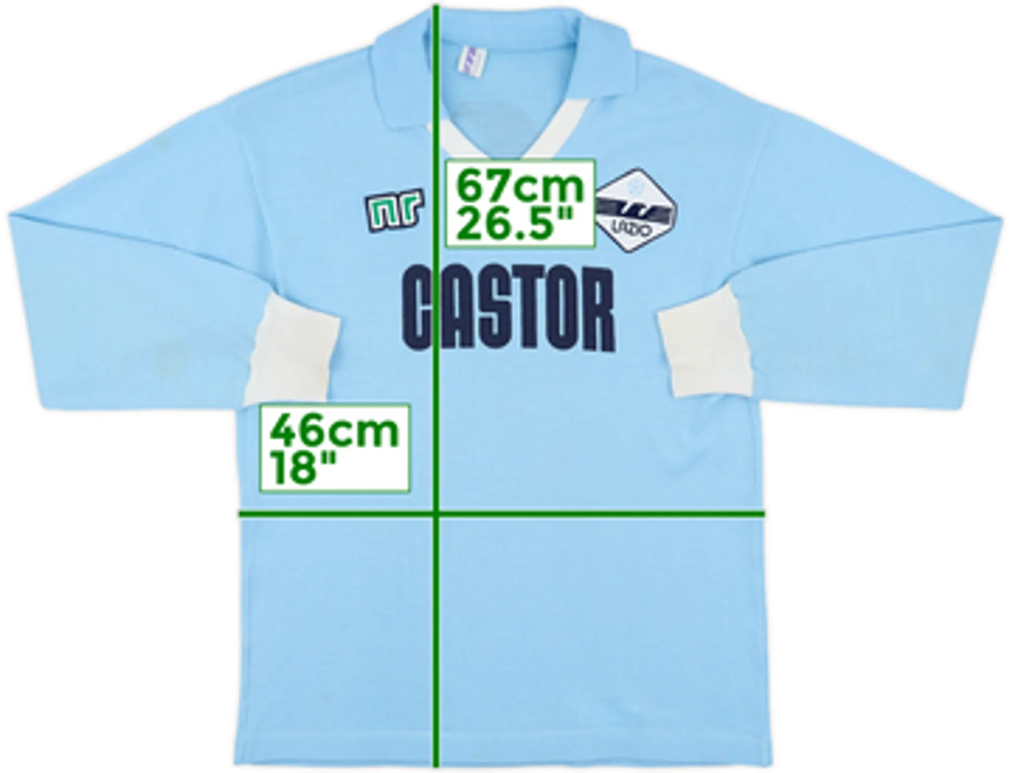 1983-84 Lazio Home L/S Shirt - 7/10 - (M)
