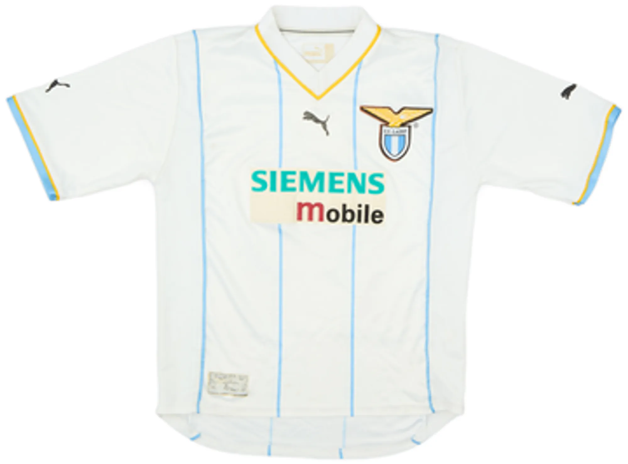 2001-02 Lazio European Home Shirt Simeone #14 - 5/10 - (M)