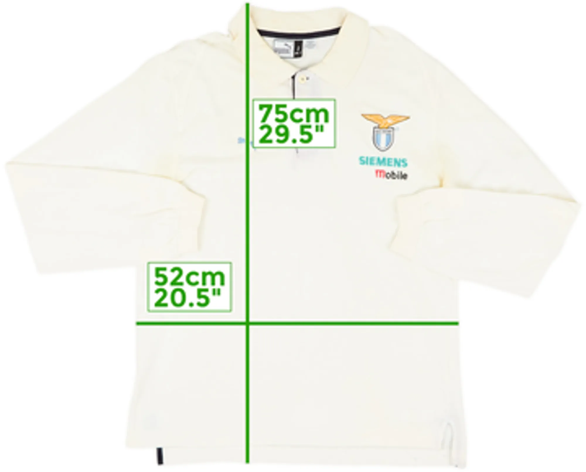 2001-02 Lazio Puma Polo L/S Shirt - 4/10 - (S)