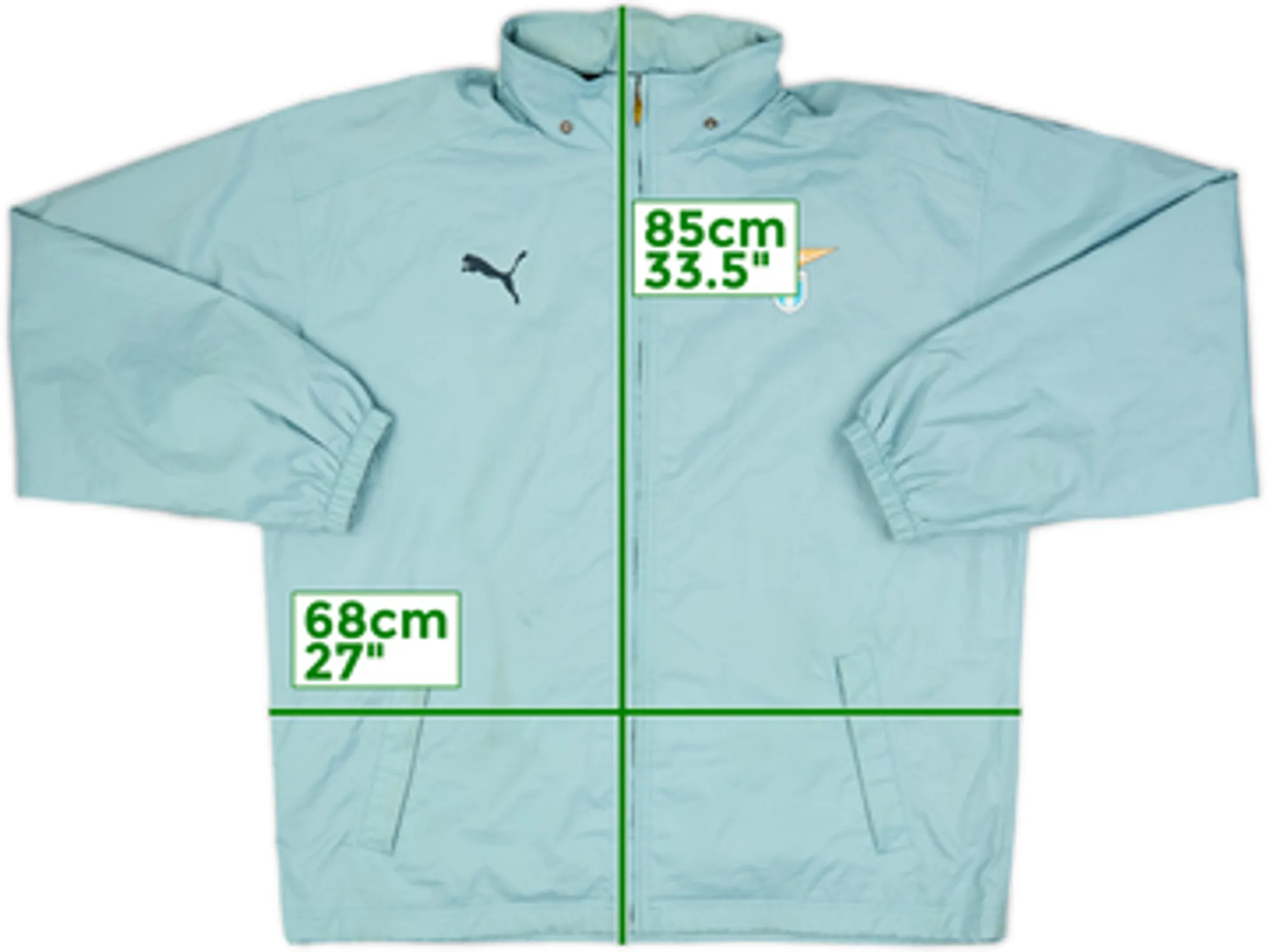 2002-03 Lazio Puma Hooded Rain Jacket - 7/10 - (XL)