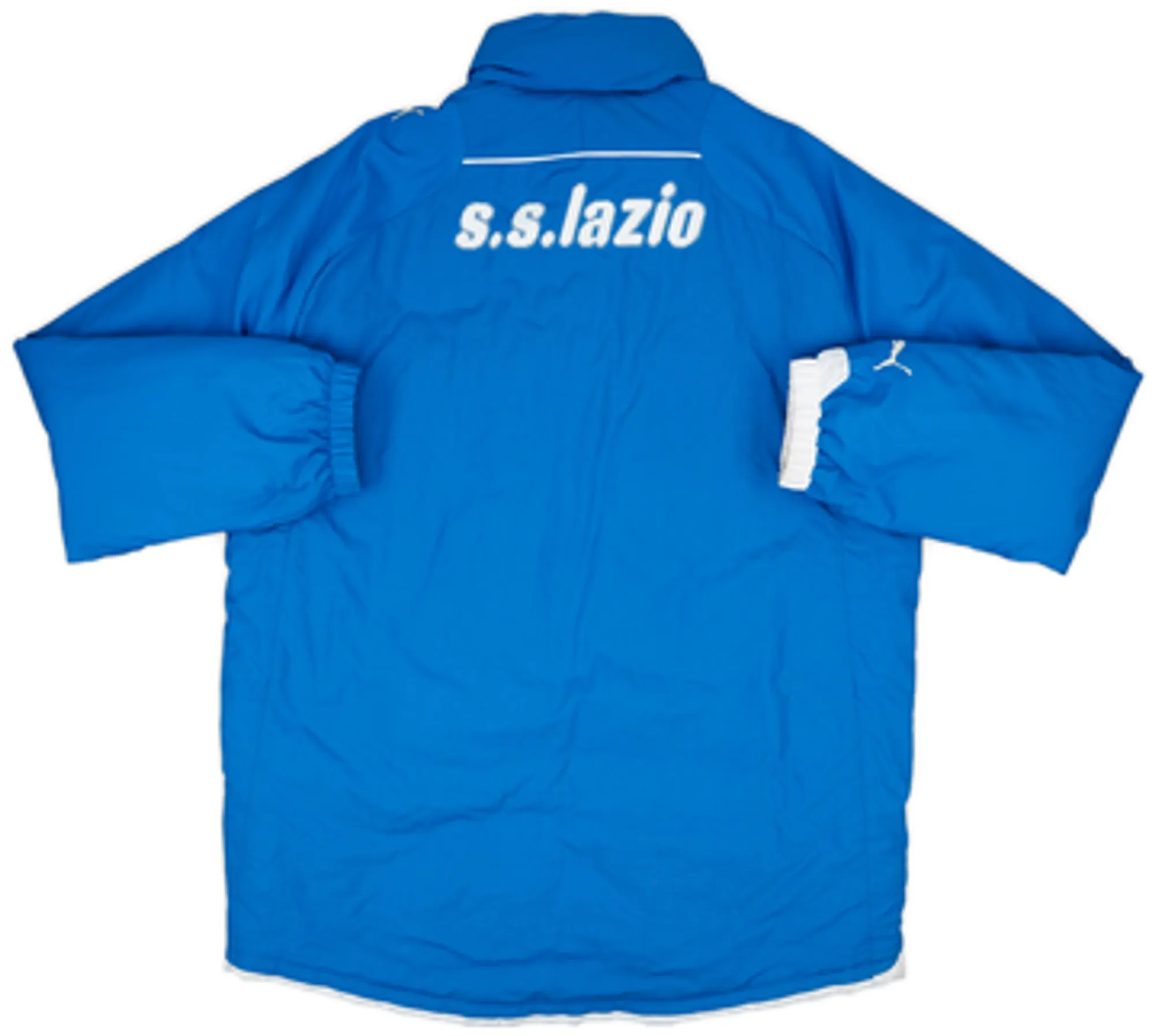 2009-10 Lazio Puma Hooded Padded Bench Coat - 7/10 - (L)