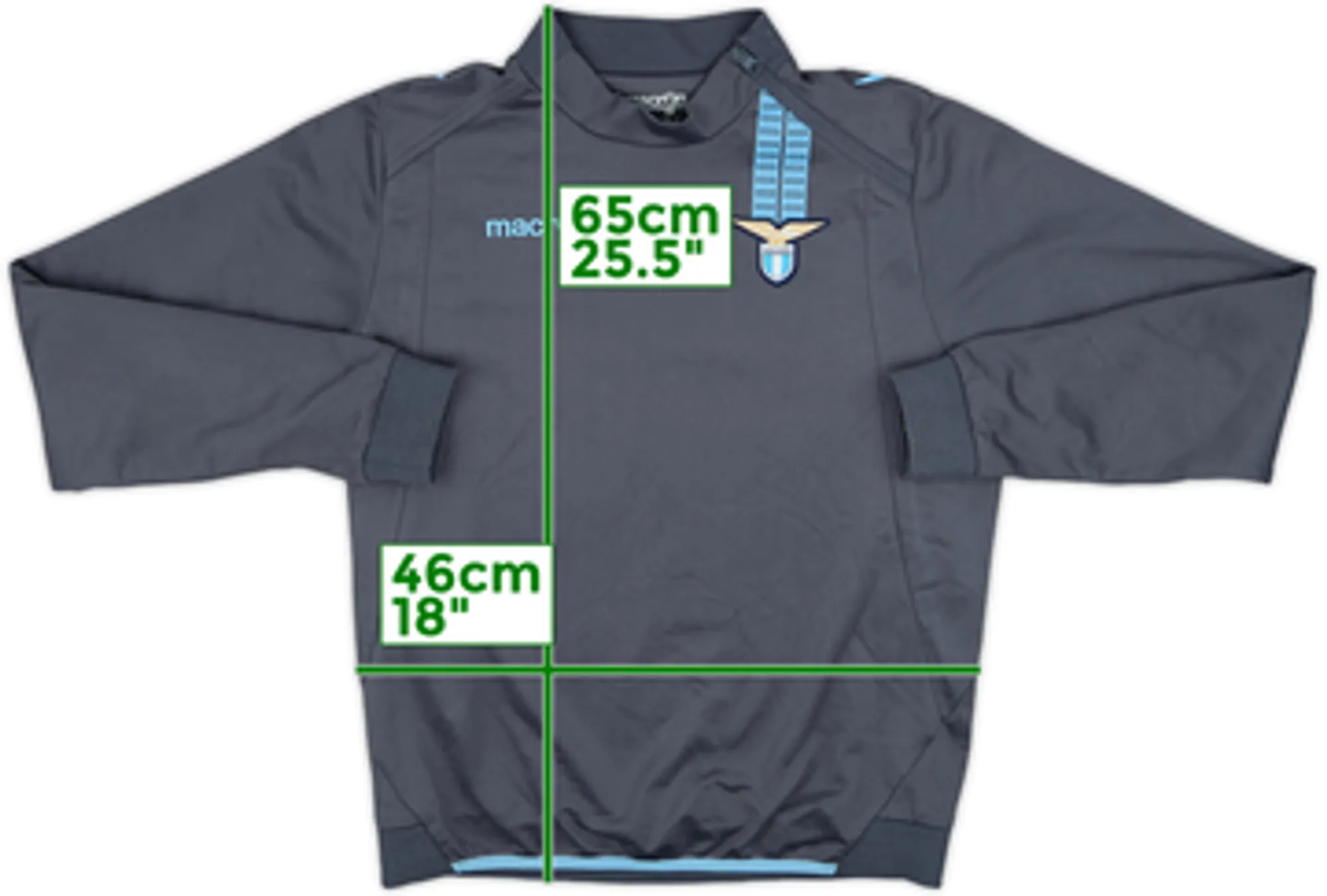 2013-14 Lazio Macron 1/4 Zip Drill Top - 8/10 - (XL.Boys)