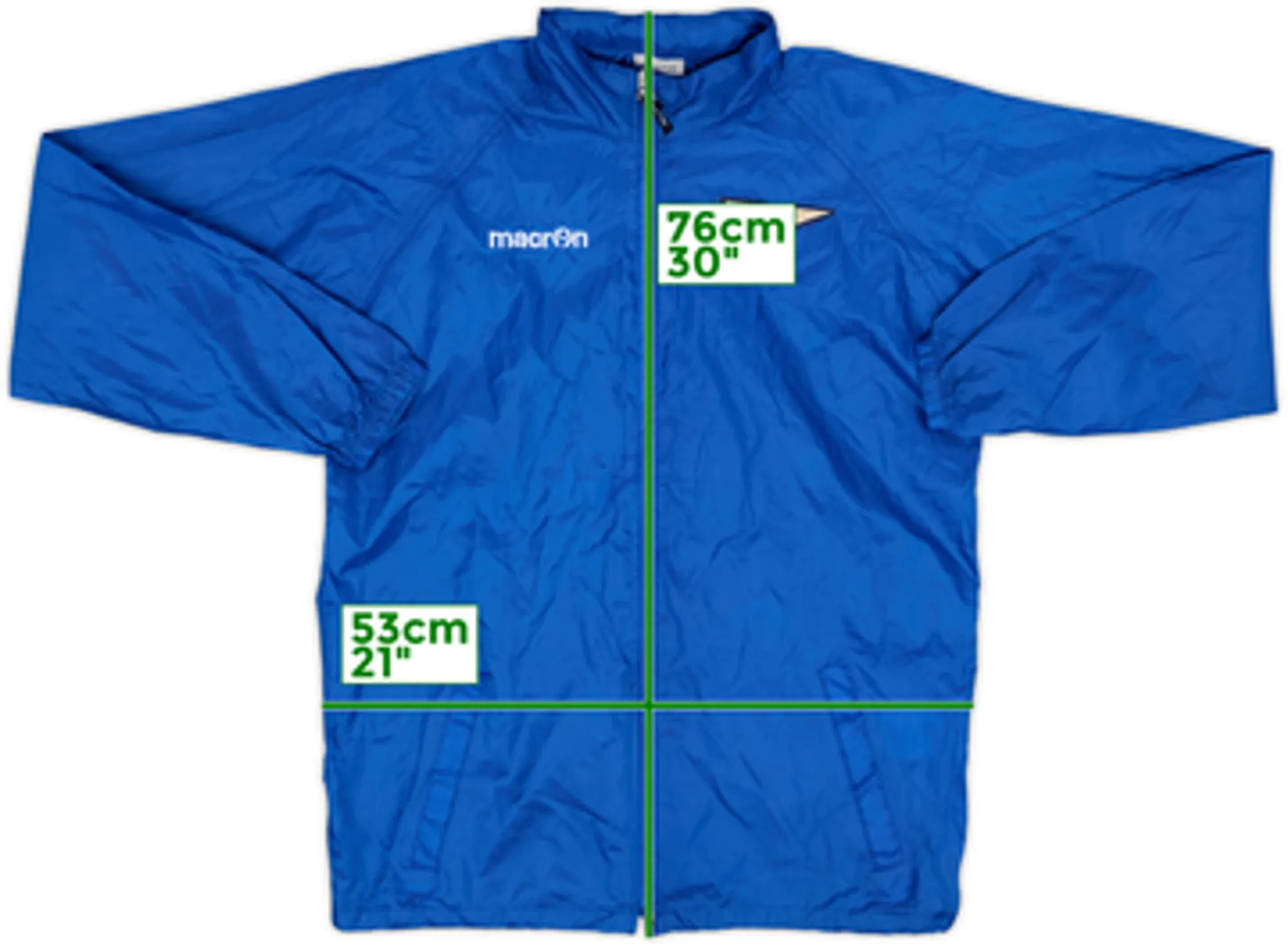 2014-15 Lazio Macron Hooded Rain Jacket - 7/10 - (S)