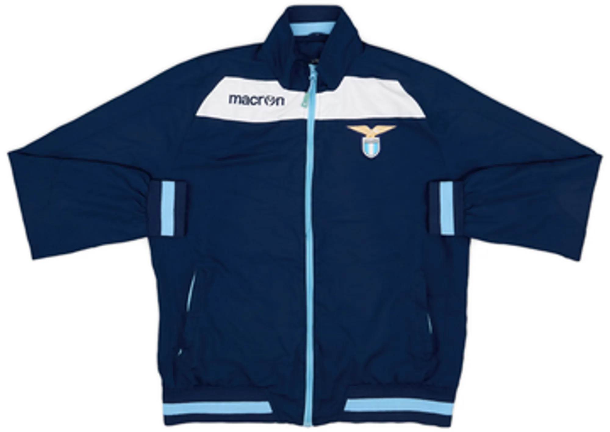 2014-15 Lazio Macron Track Jacket - 8/10 - (3XL)