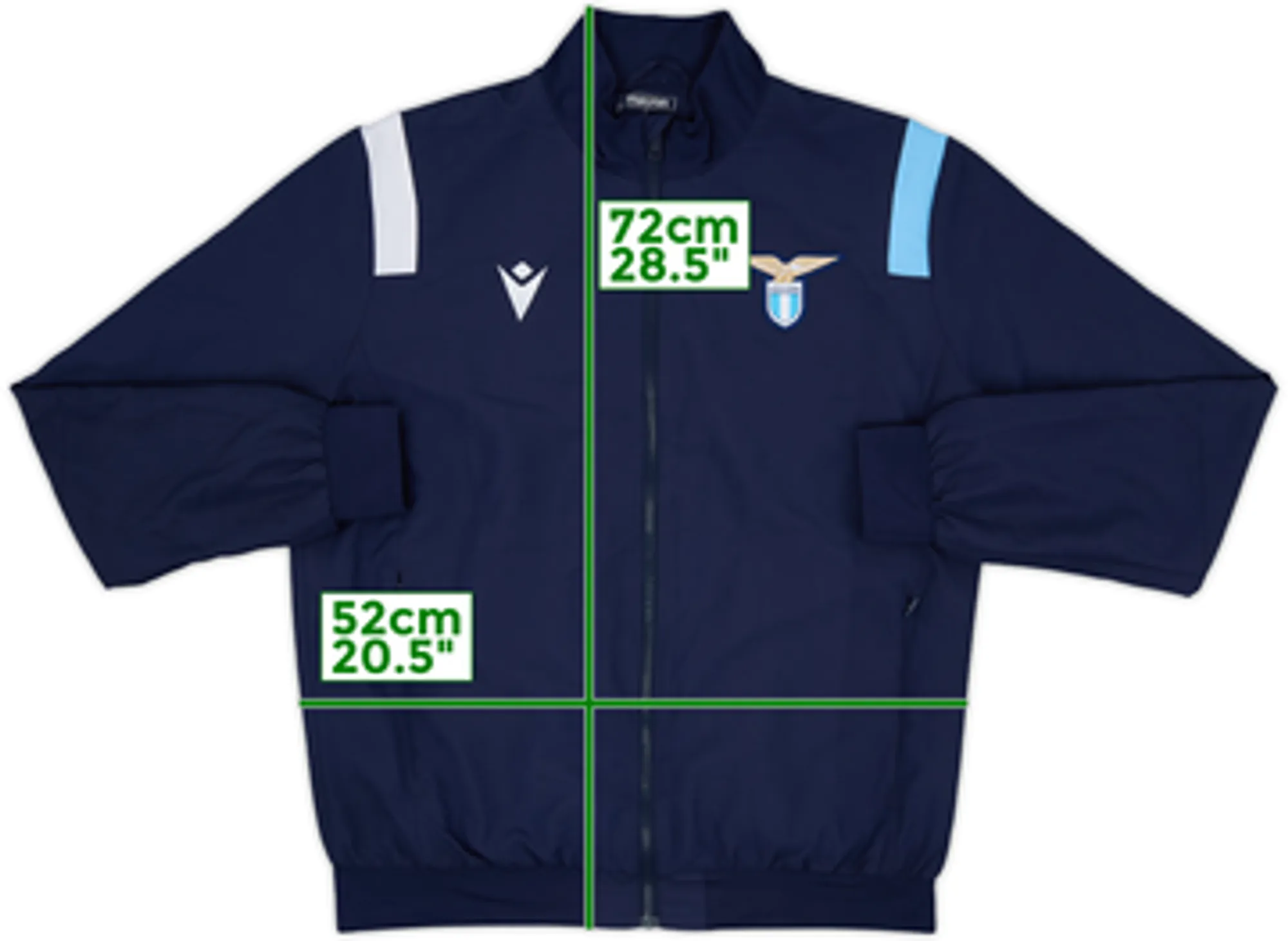 2020-21 Lazio Macron Track Jacket - 9/10 - (L)