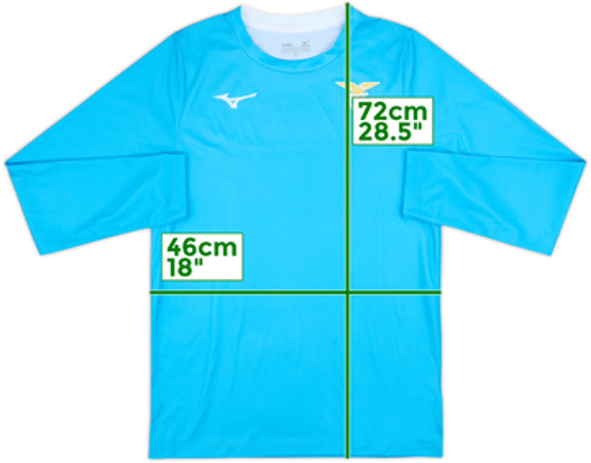 2024-25 Lazio Mizuno Training L/S Shirt - 8/10 - (S)