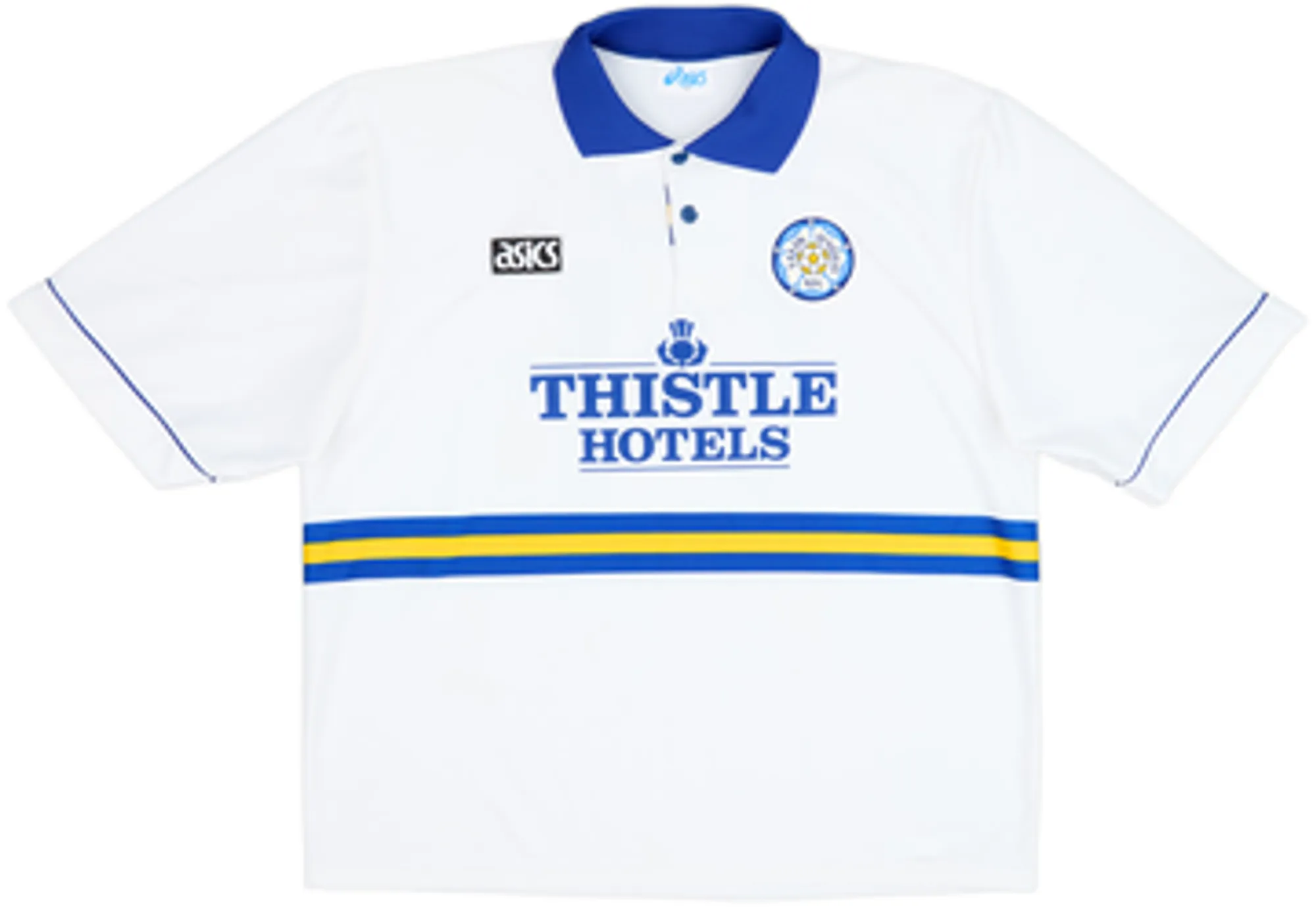 1993-95 Leeds United Home Shirt Yeboah #21 - 9/10 - (XXL)