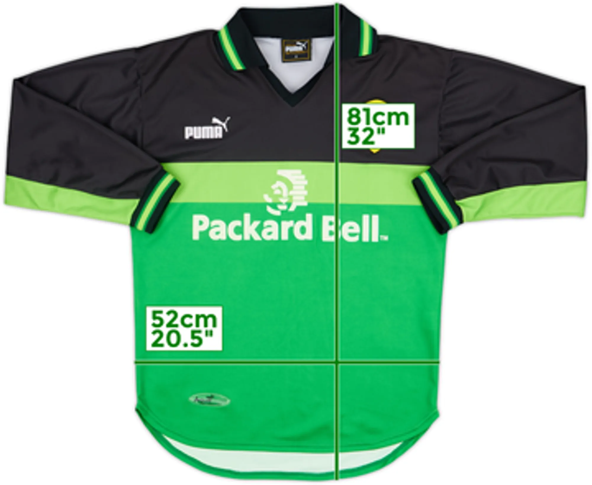 1998-00 Leeds United GK Shirt - 8/10 - (S)