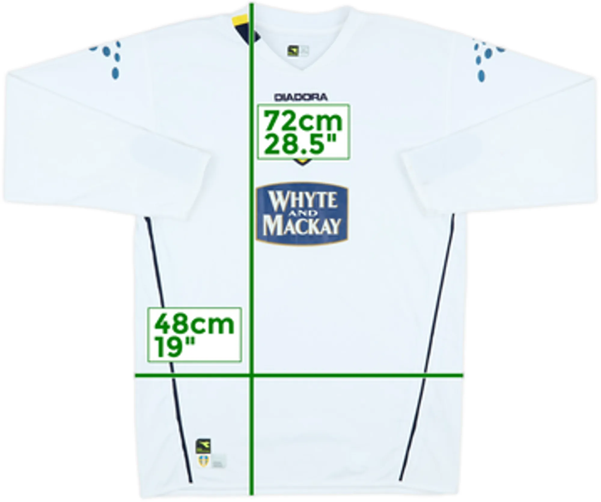 2004-05 Leeds United Home L/S Shirt - 8/10 - (XL.Boys)