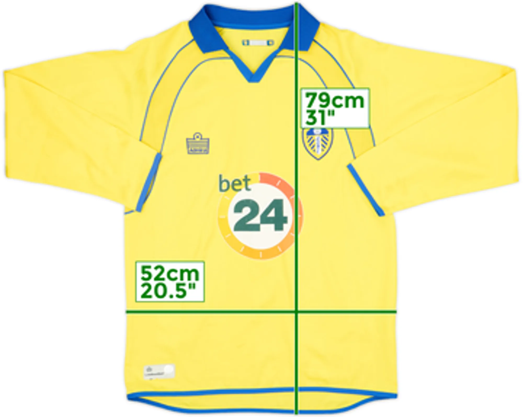 2006-07 Leeds United Away L/S Shirt - 8/10 - (M)