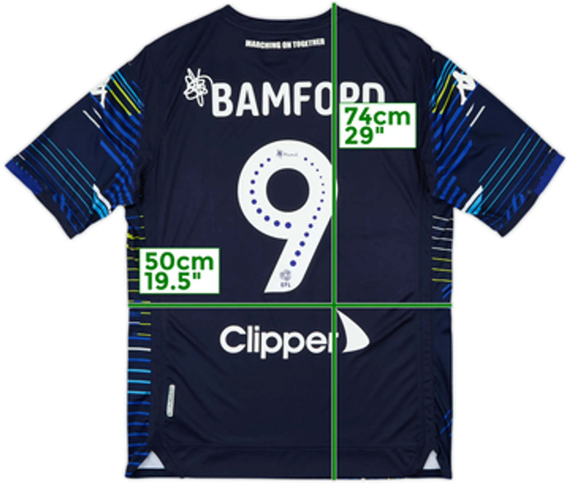 2018-19 Leeds United Away Shirt Bamford #9 - 9/10 - (S)