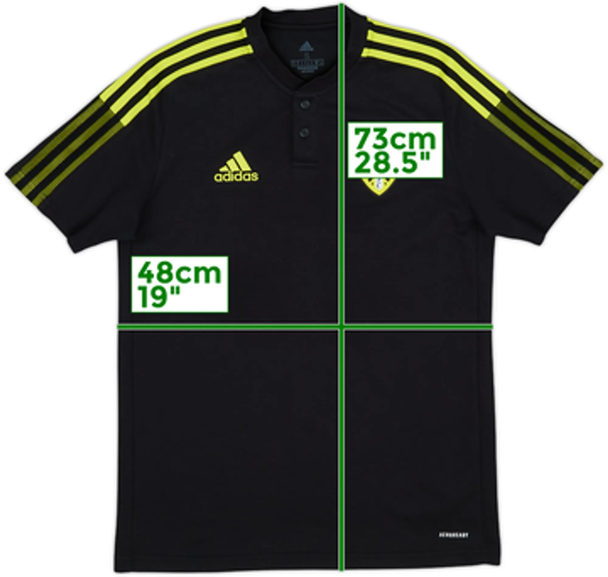2021-22 Leeds adidas Polo Shirt - 9/10 - (S)