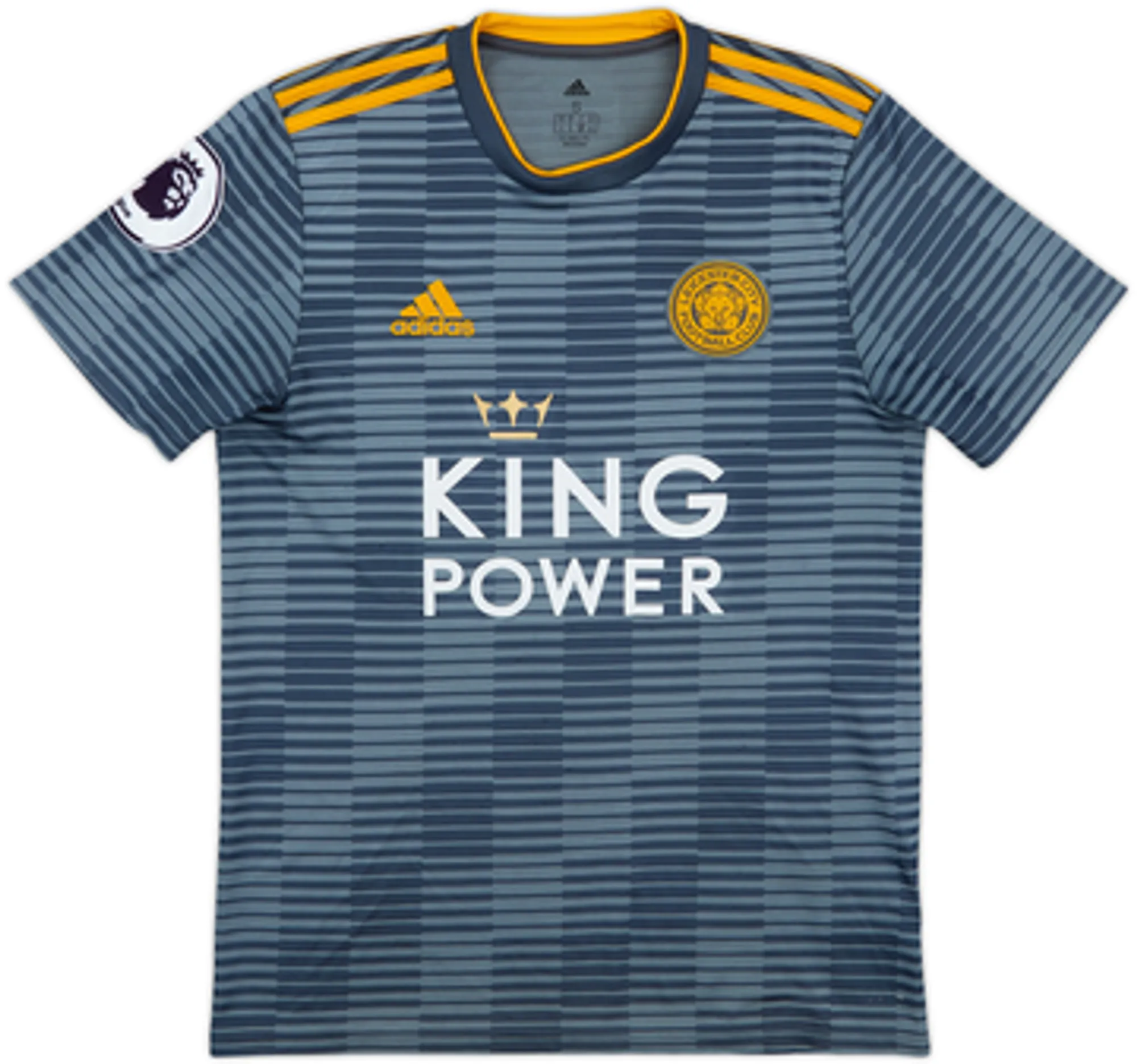2018-19 Leicester Away Shirt Gray #7 - 8/10 - (S)