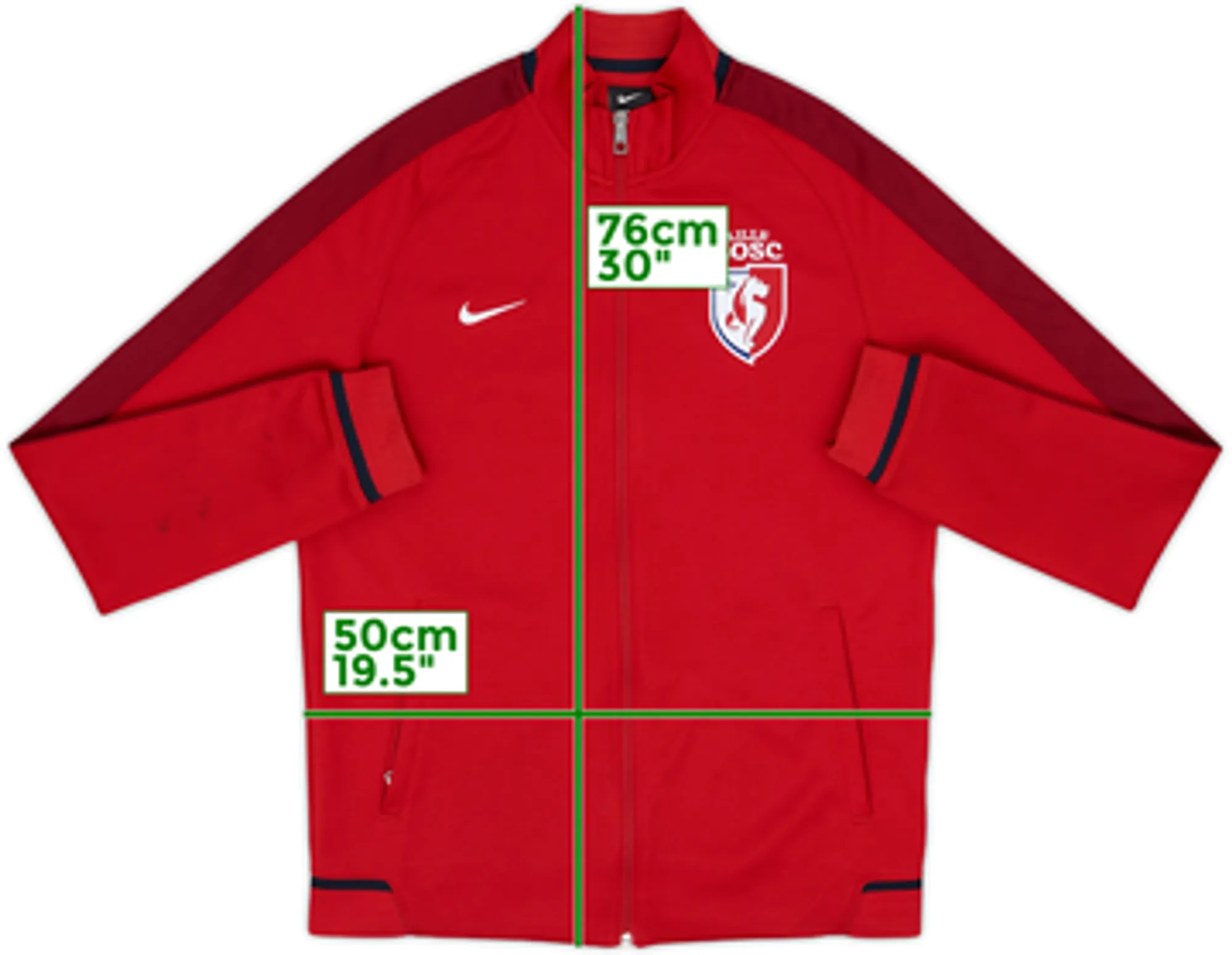 2015-16 Lille Nike Track Jacket - 10/10 - (M)
