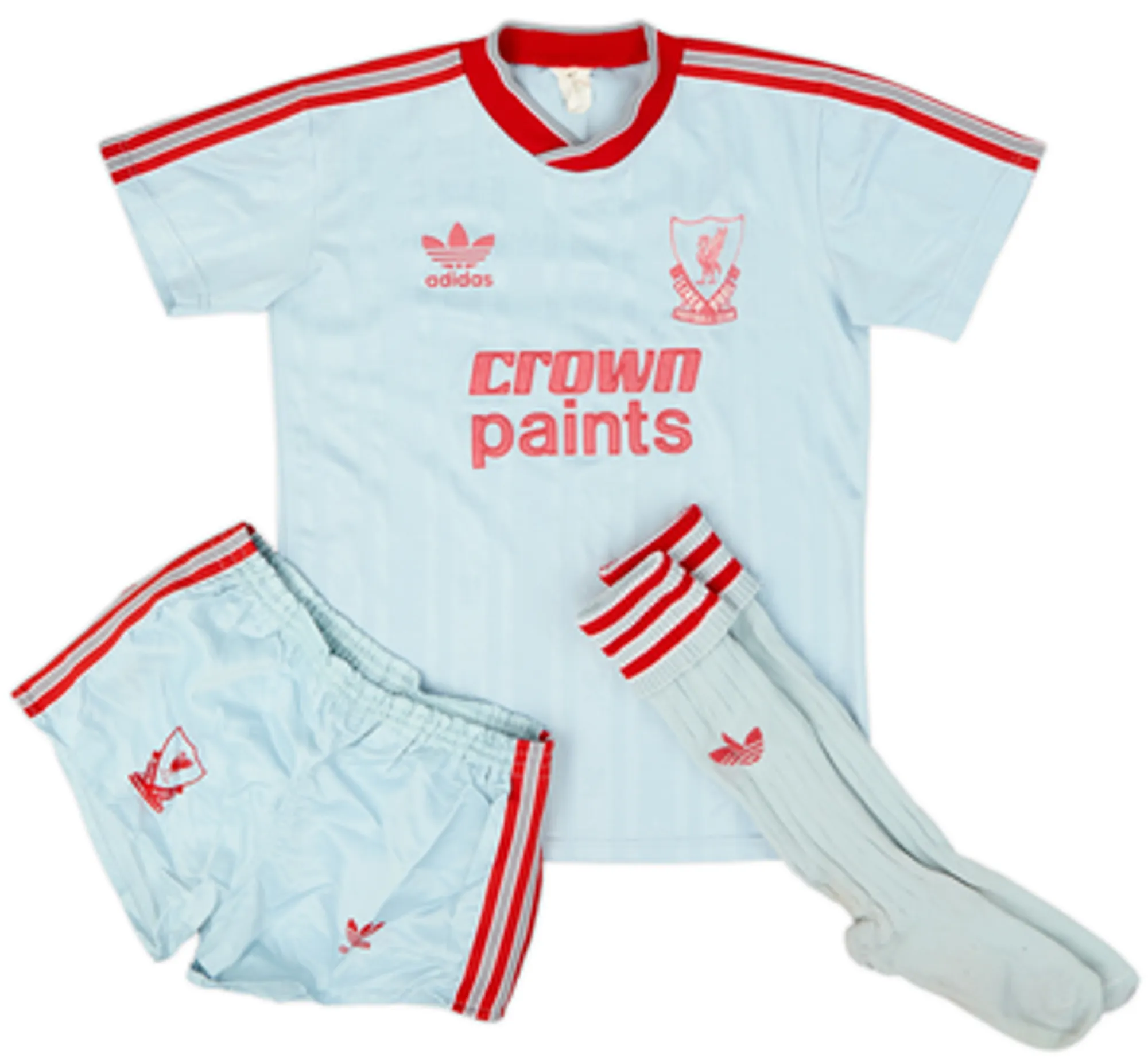 1987-88 Liverpool Away Full Kit - 7/10 - (S)