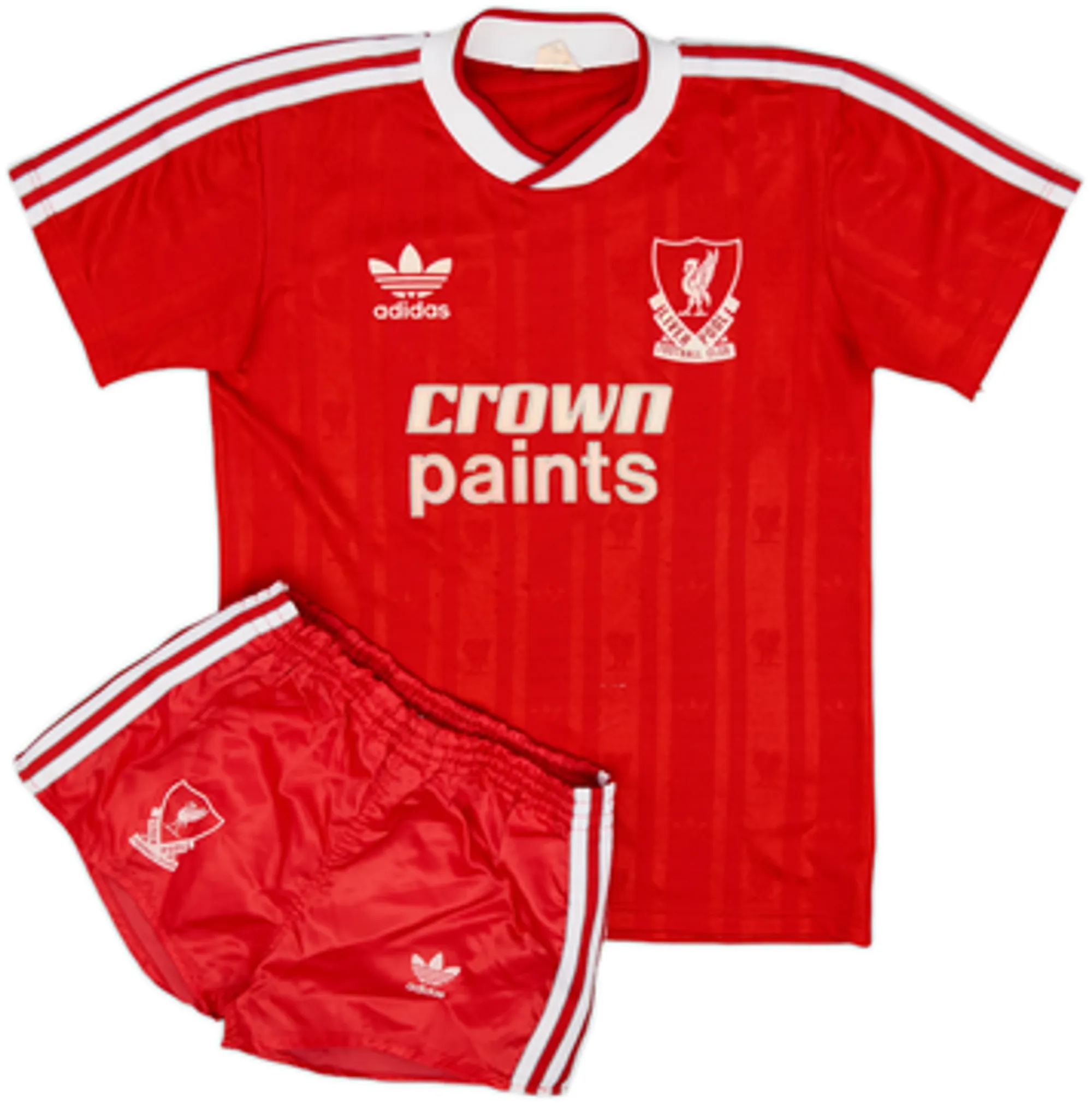 1987-88 Liverpool Home Shirt and Shorts - 8/10 - (S)
