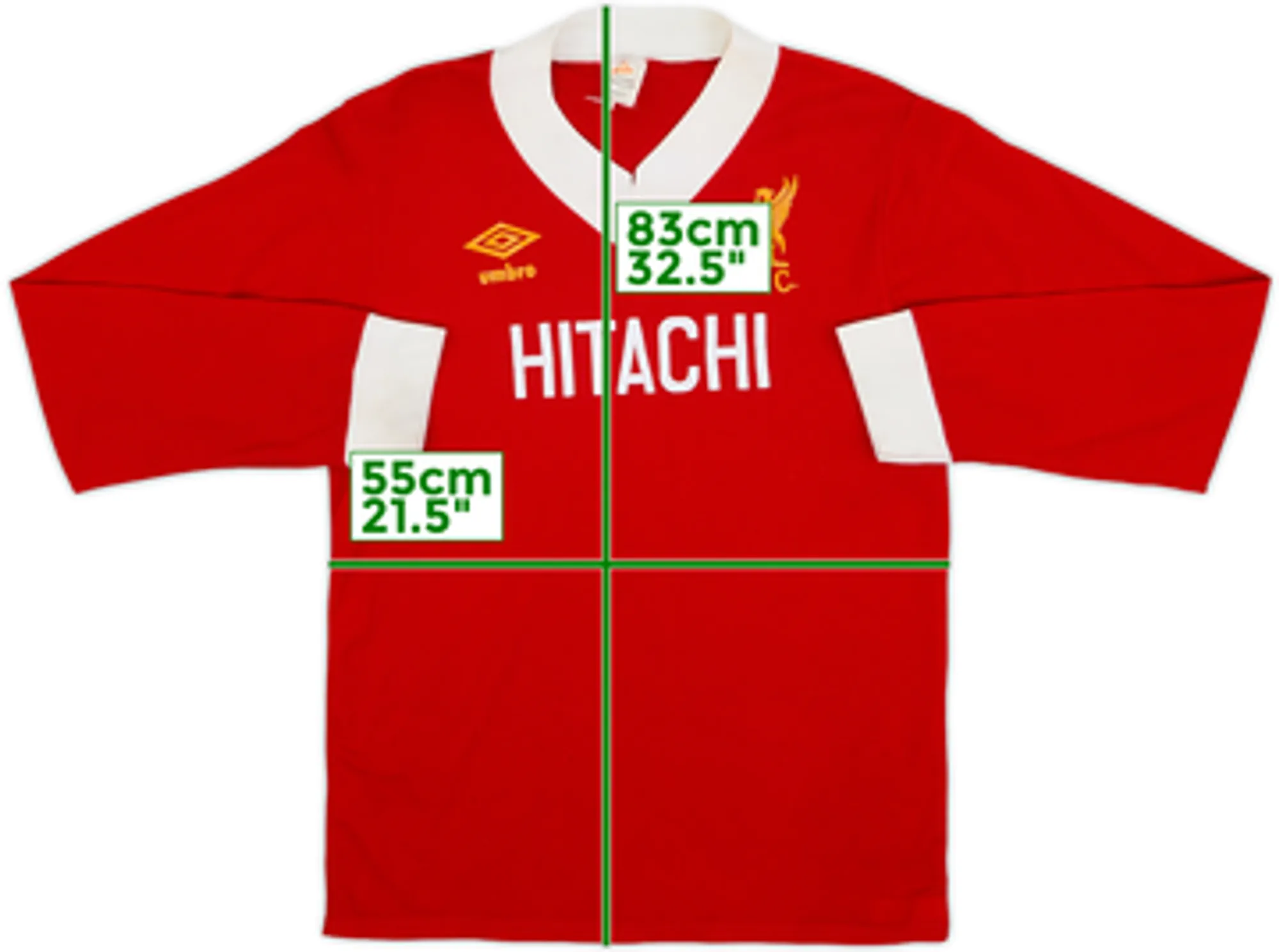 1976-79 Liverpool Home L/S Shirt - 6/10 - (S)