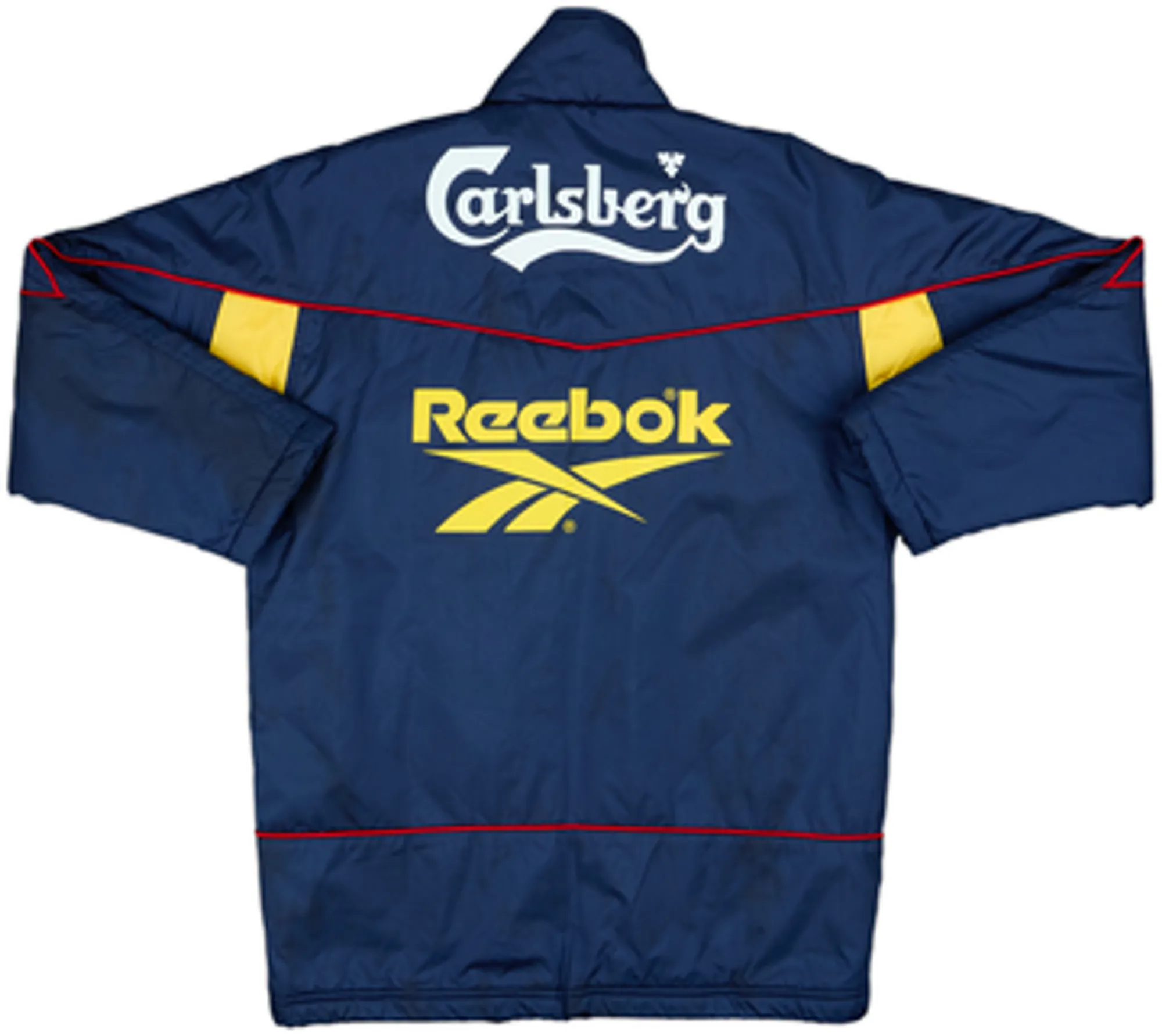 1997-98 Liverpool Reebok Padded Bench Coat - 9/10 - (XL.Boys)