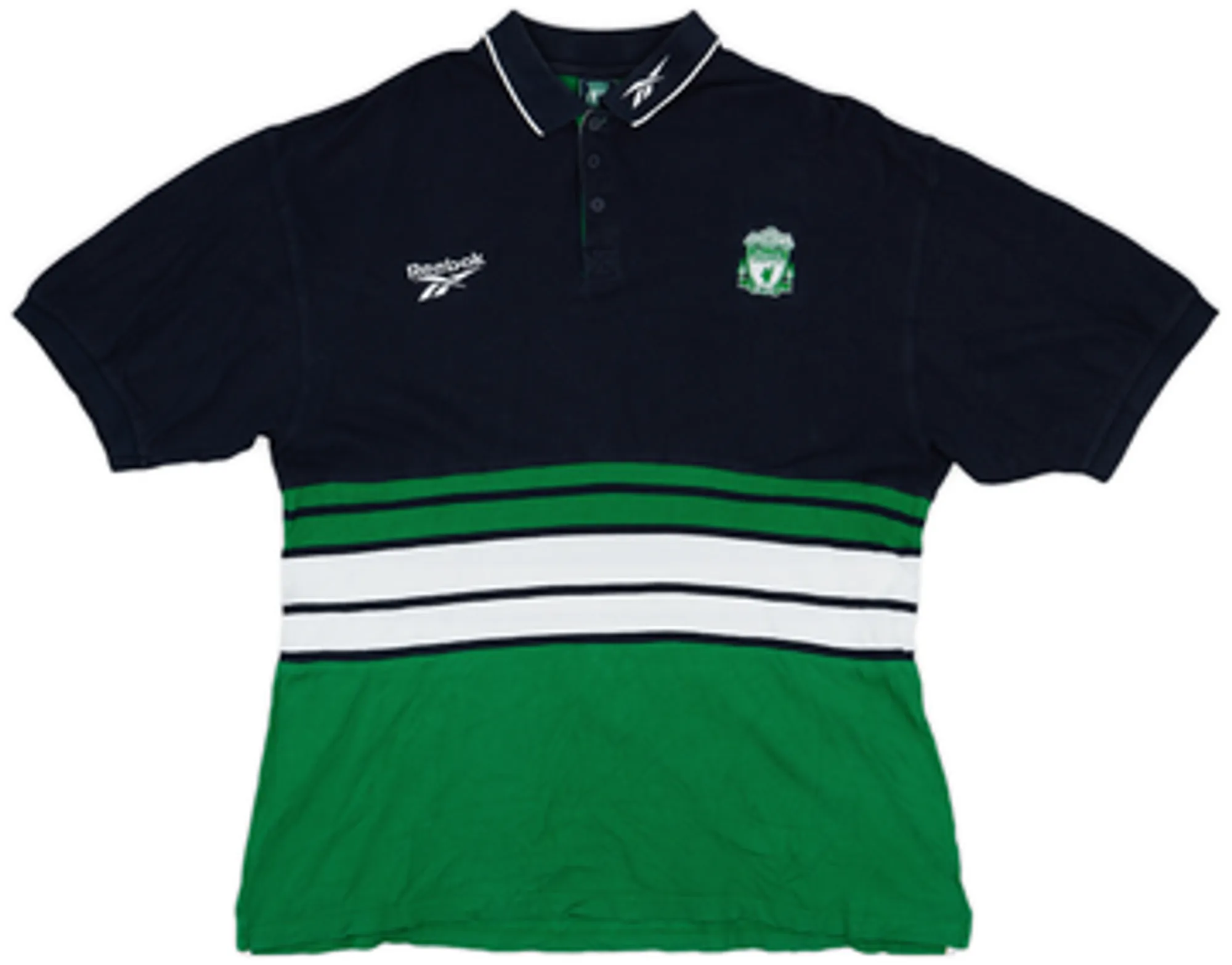 1999-00 Liverpool Reebok Polo Shirt - 9/10 - (L)