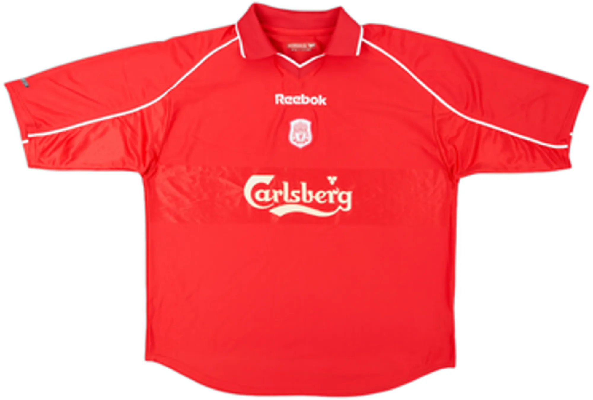 2000-02 Liverpool Home Shirt Berger #18 - 7/10 - (XL)