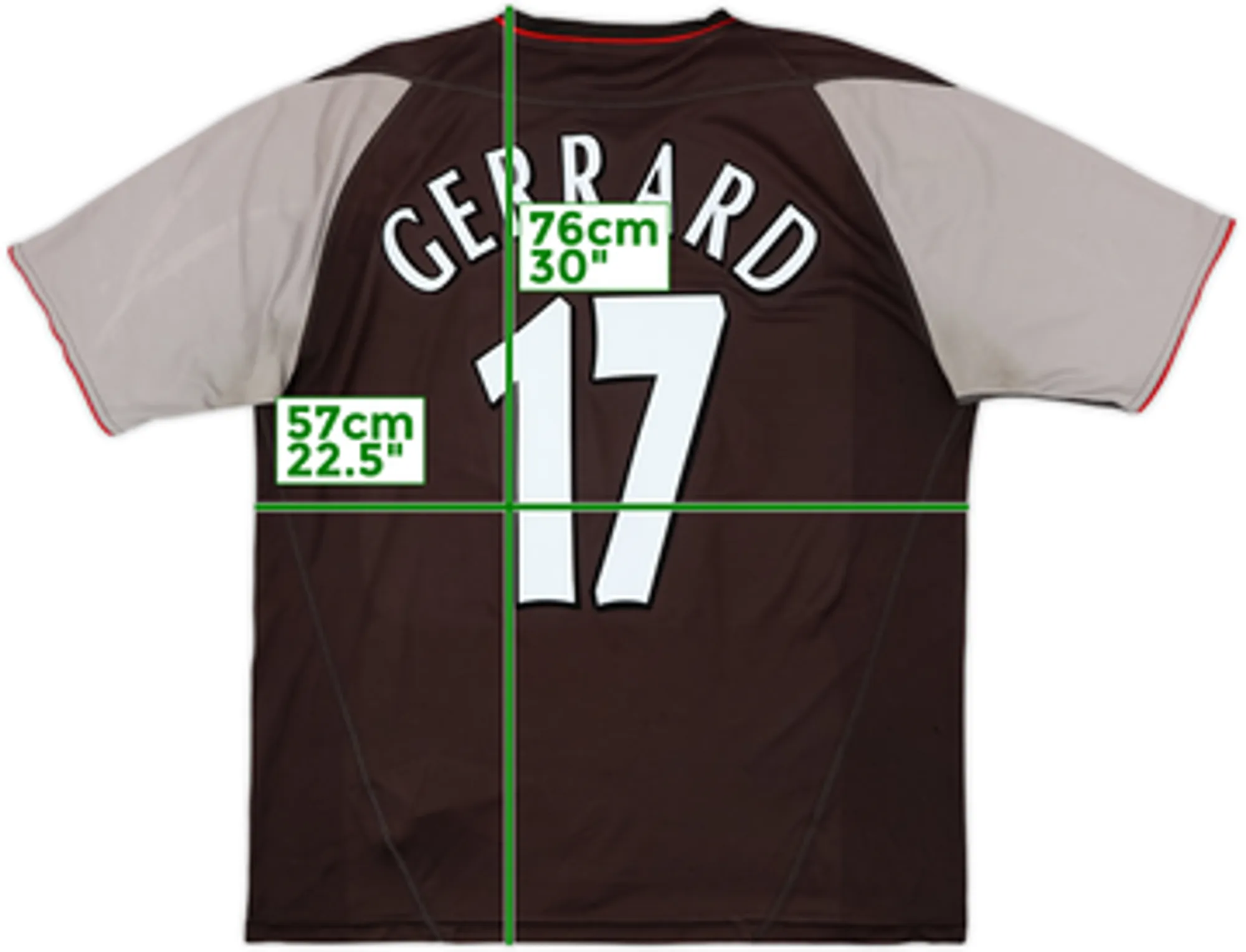 2002-04 Liverpool Away Shirt Gerrard #17 - 5/10 - (XL)