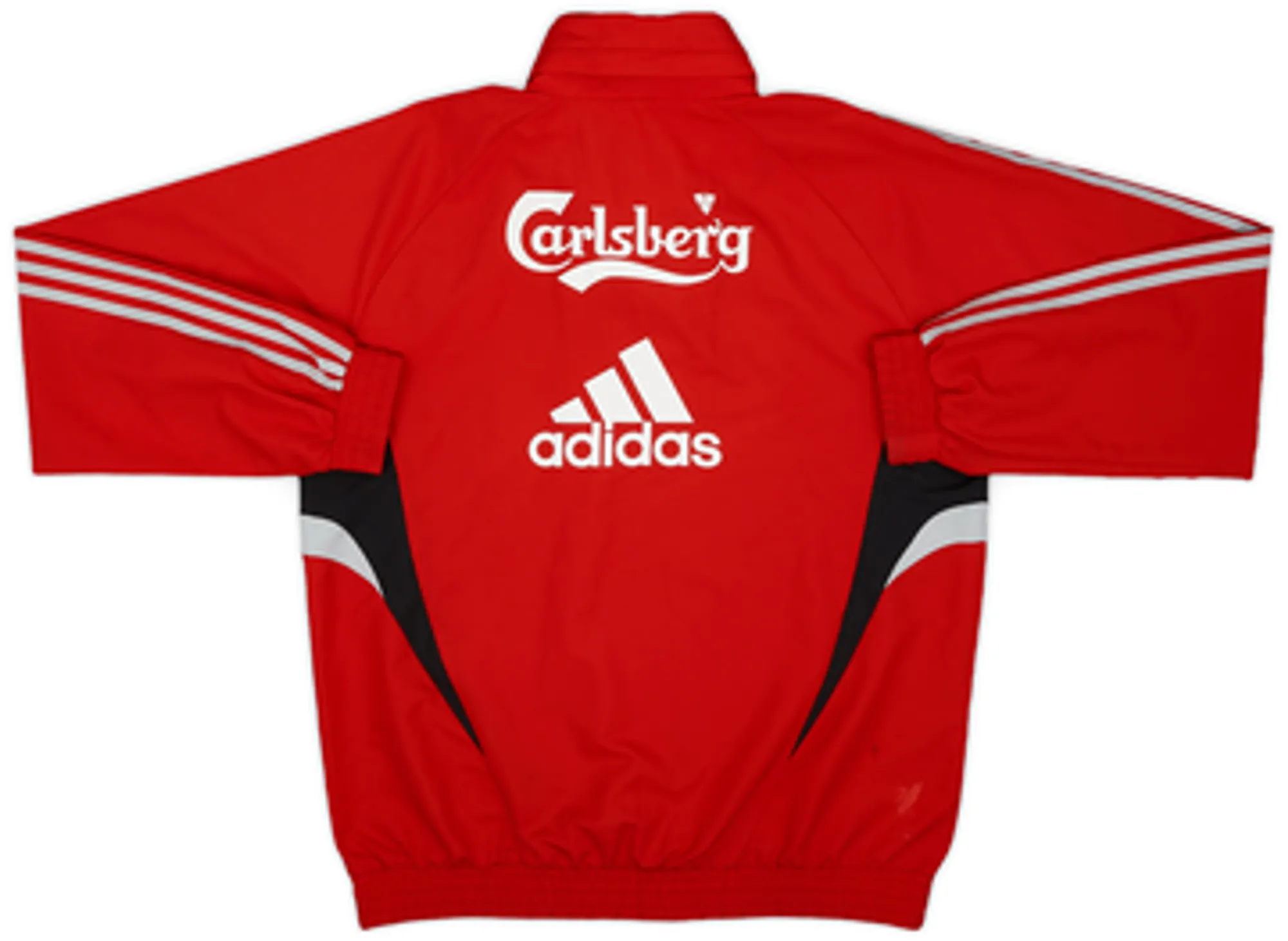 2008-09 Liverpool adidas 1/4 Zip Hooded Drill Top - 7/10 - (L)