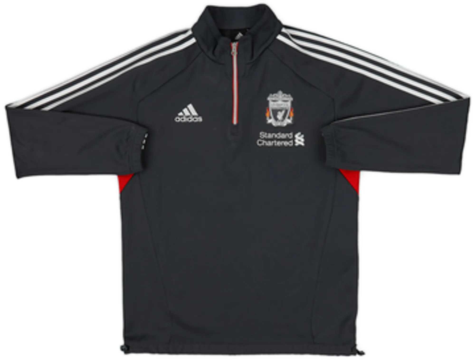2011-12 Liverpool adidas 1/4 Zip Drill Top - 8/10 - (L/XL)