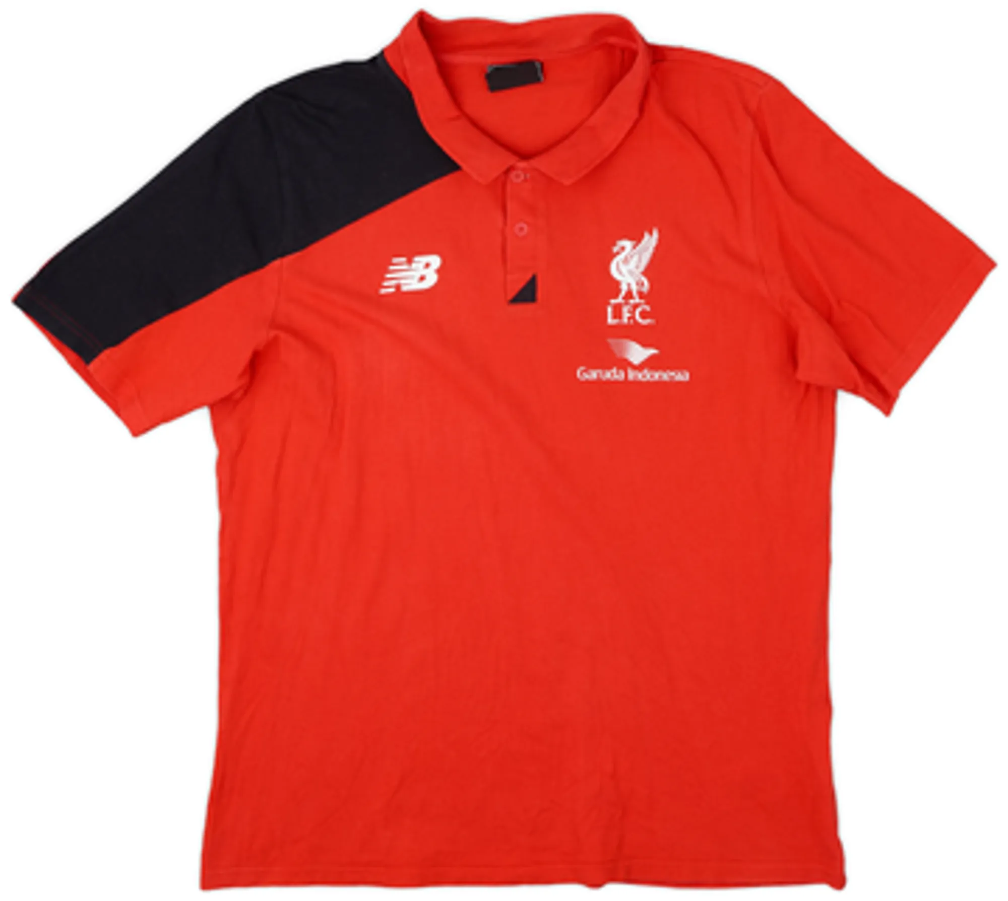 2015-16 Liverpool New Balance Polo Shirt - 9/10 - (XL)