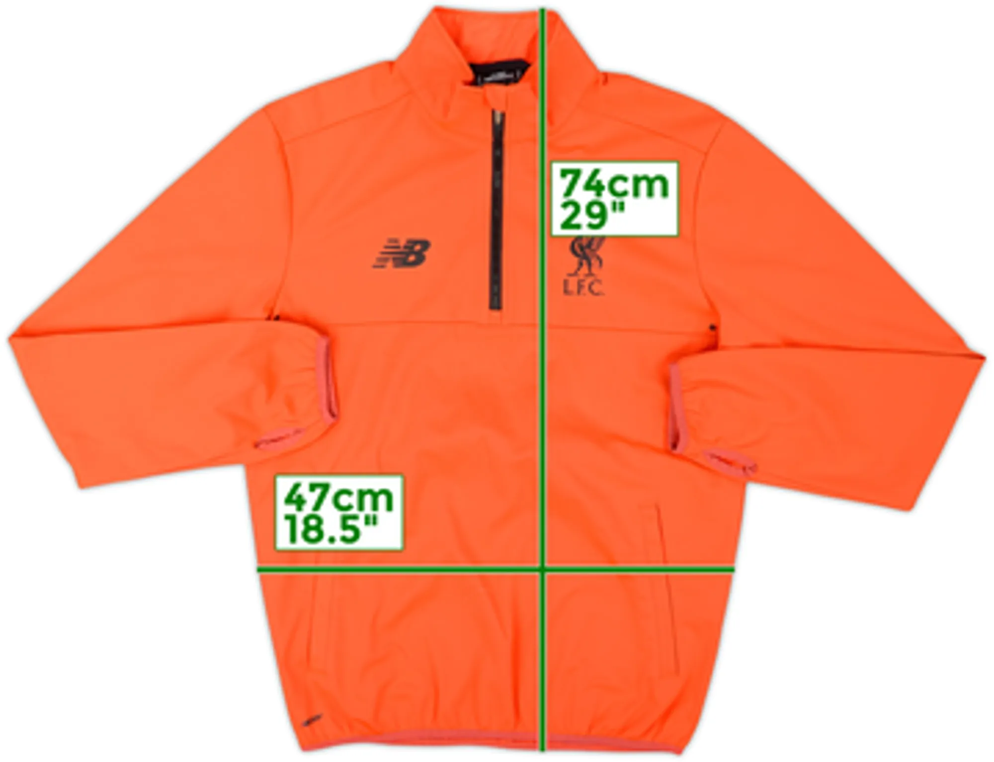 2016-17 Liverpool New Balance 1/4 Zip Drill Top - 9/10 - (L)