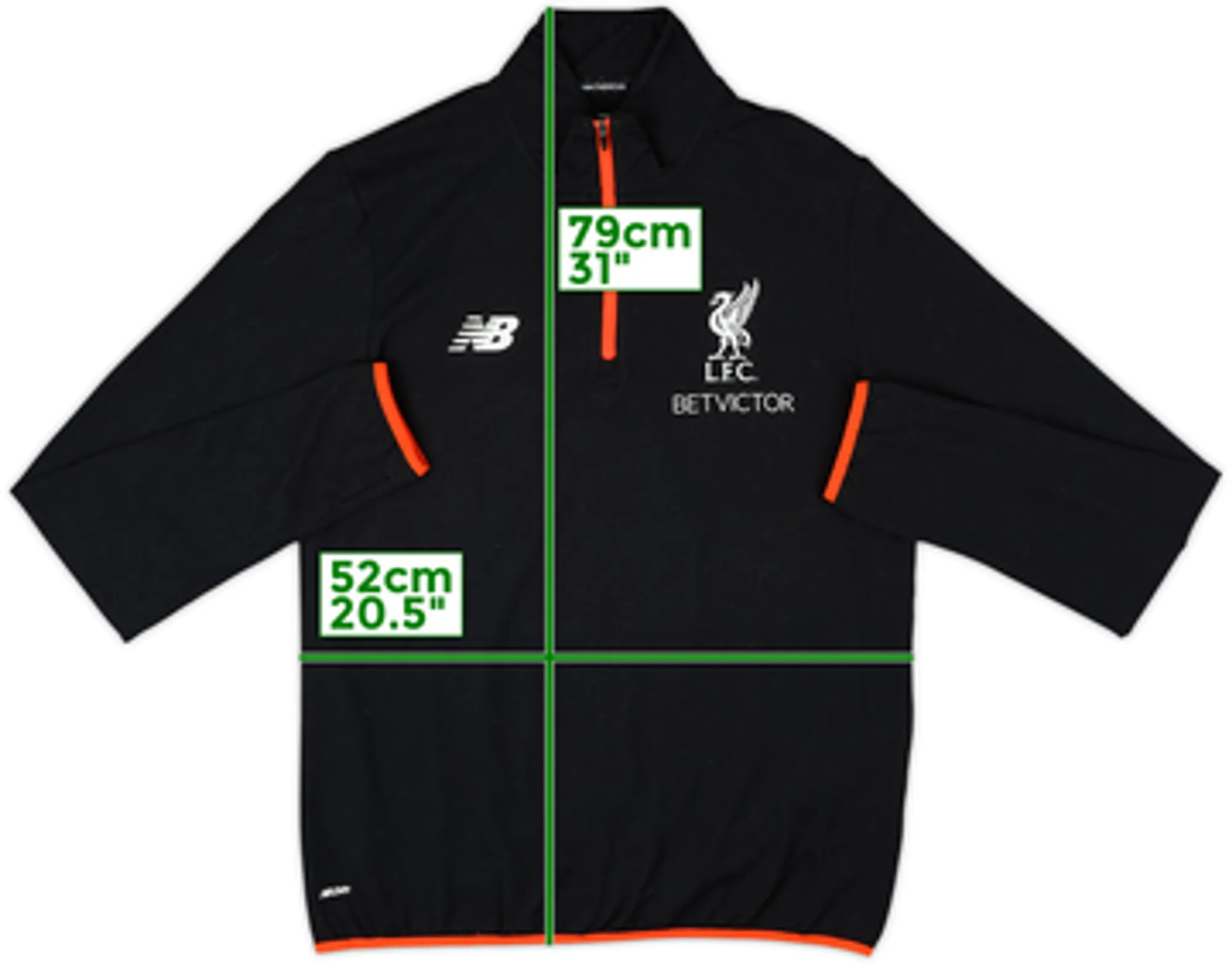2016-17 Liverpool New Balance 1/4 Zip Drill Top - 7/10 - (L)