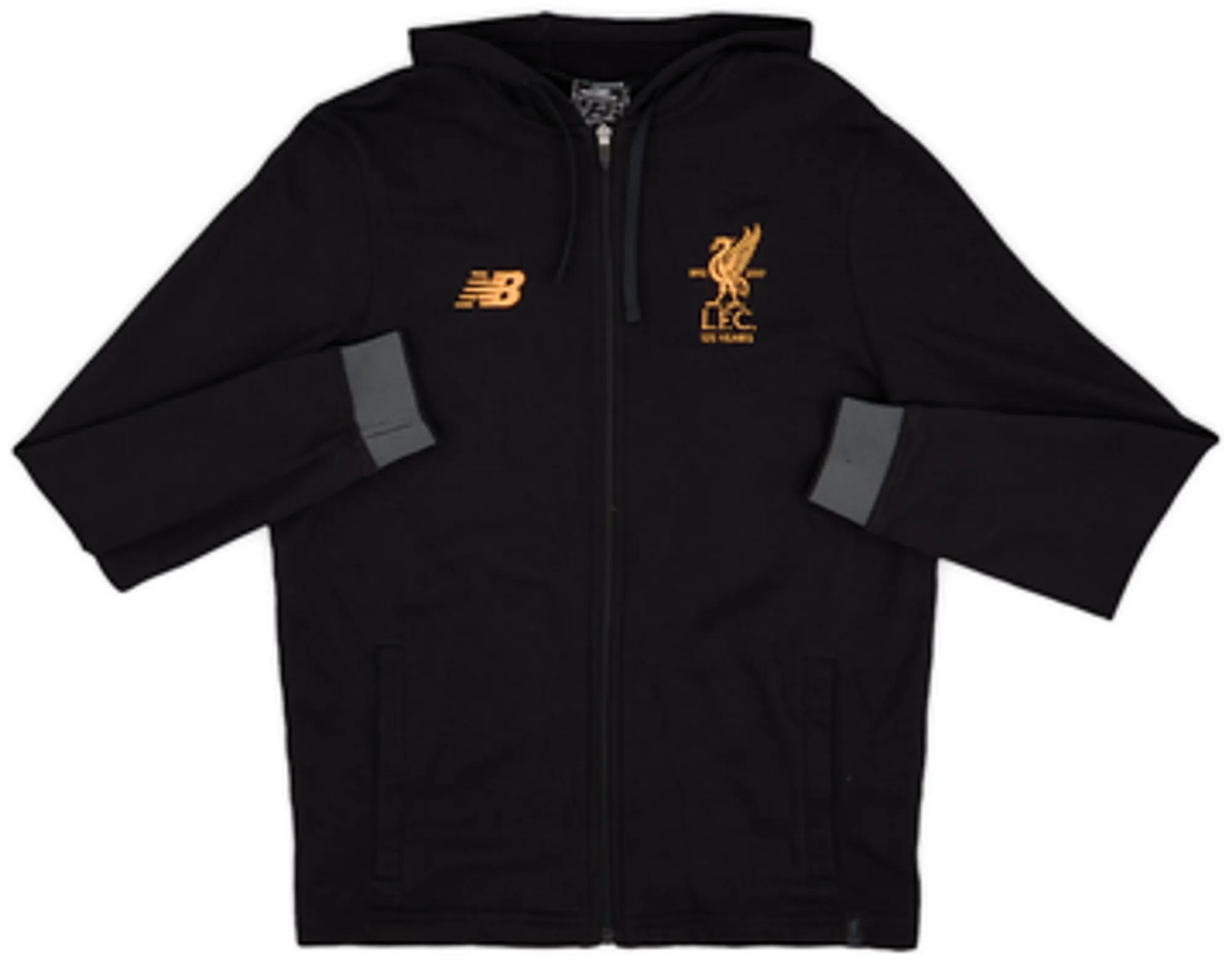 2017-18 Liverpool New Balance Hooded Track Jacket - 8/10 - (M)