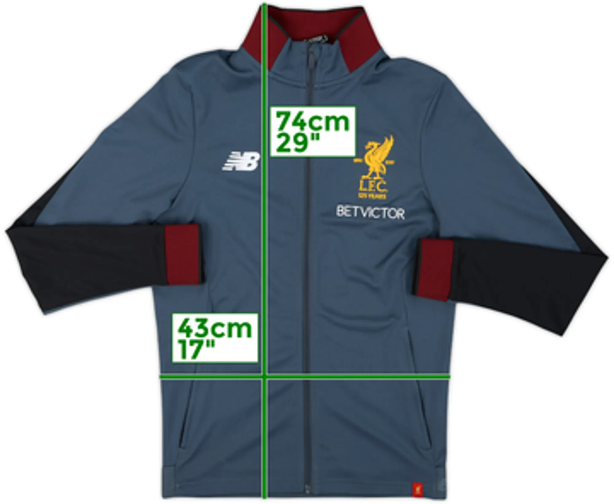 2017-18 Liverpool New Balance Track Jacket - 9/10 - (L)