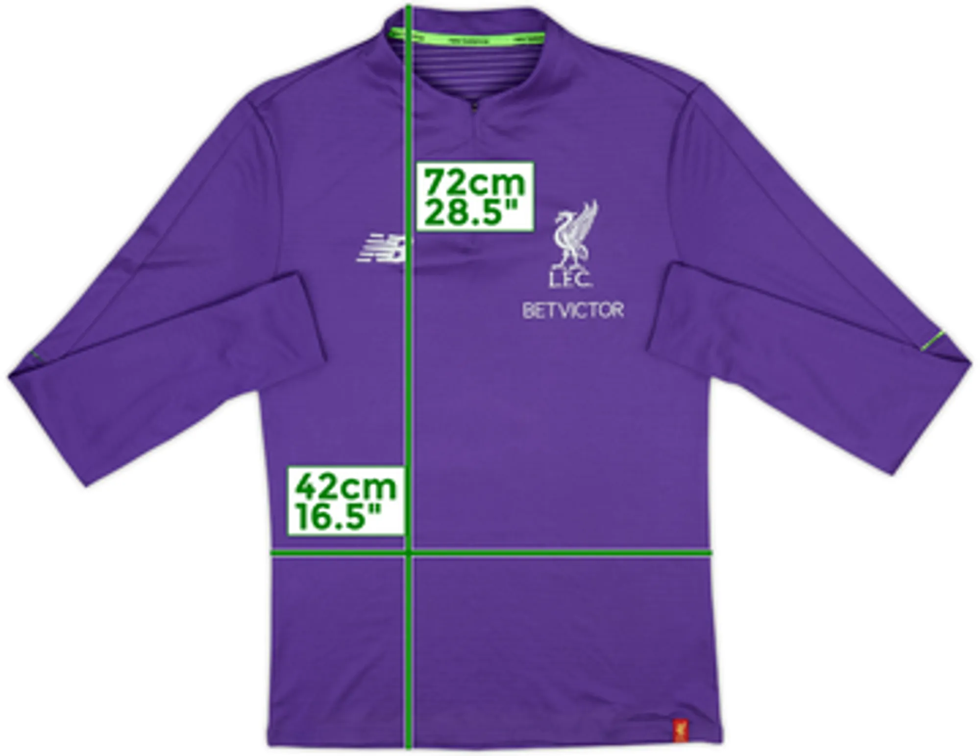 2018-19 Liverpool New Balance 1/4 Zip Drill Top - 9/10 - (L)