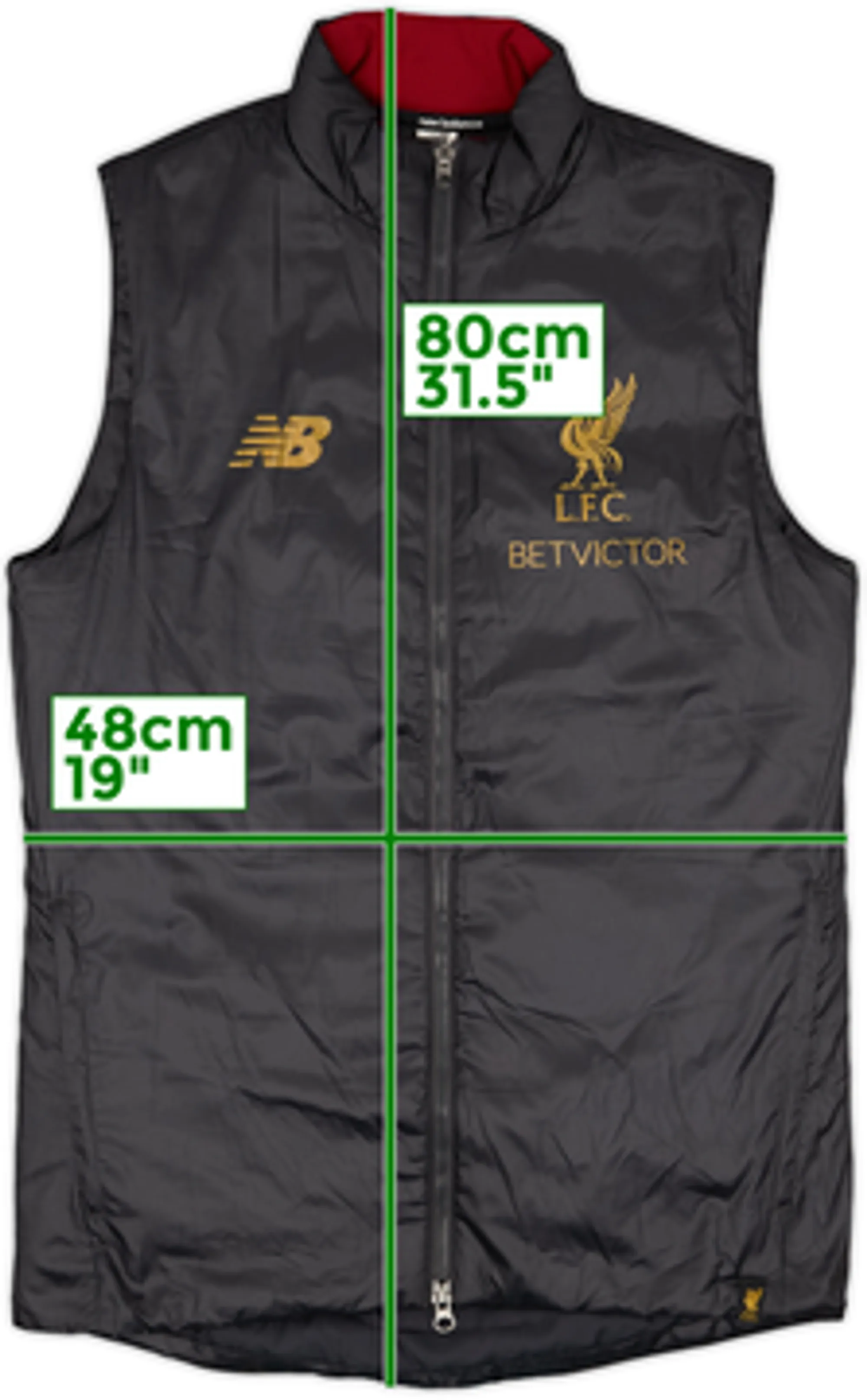 2018-19 Liverpool New Balance Gilet - 8/10 - (S)
