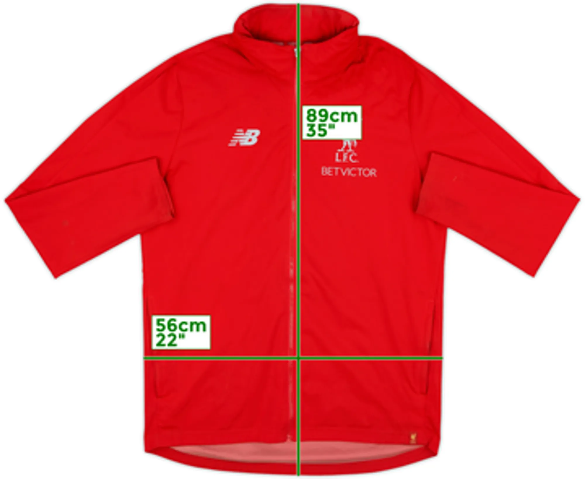 2018-19 Liverpool New Balance Hooded Track Jacket - 7/10 - (S)