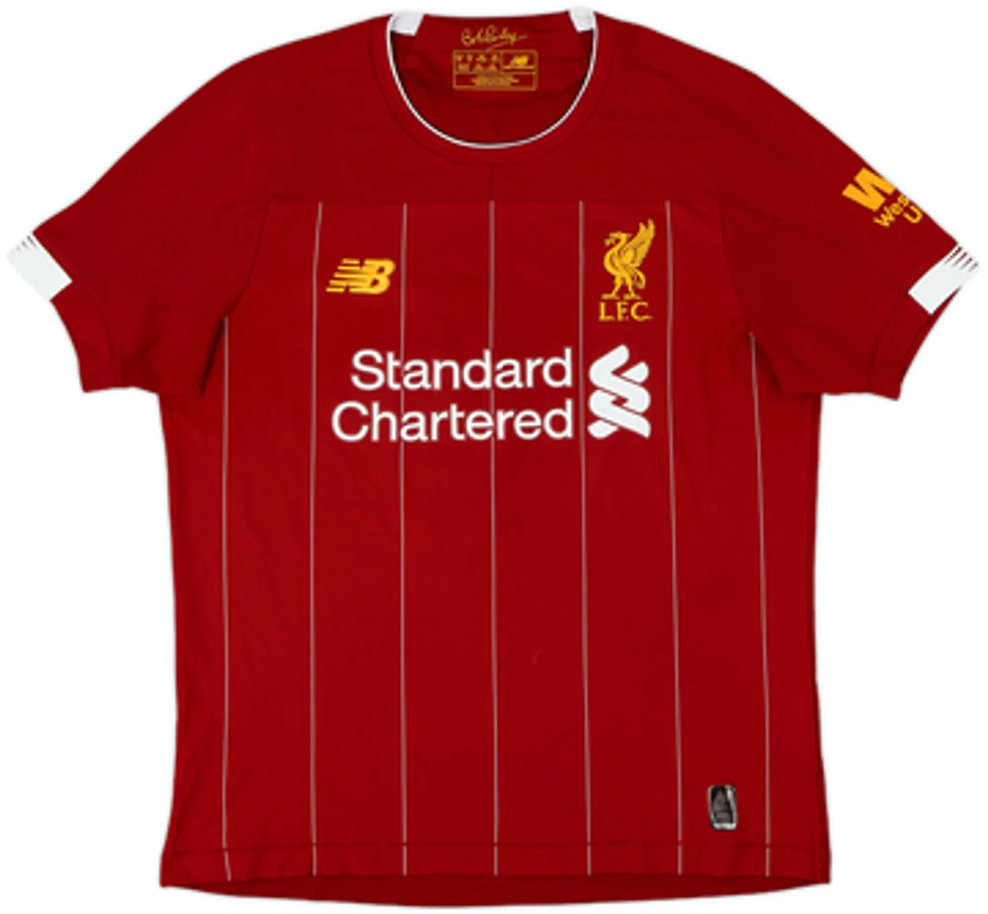 2019-20 Liverpool Home Shirt Virgil #4 - 7/10 - (XL.Boys)