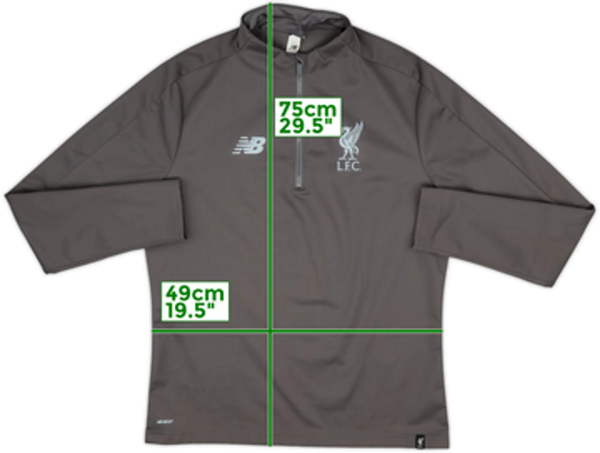 2019-20 Liverpool New Balance 1/4 Zip Track Jacket - 10/10 - (M)