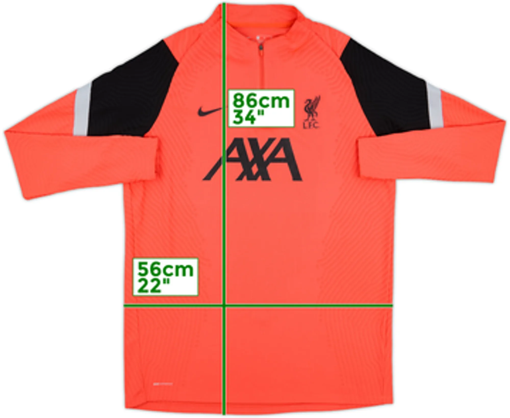 2020-21 Liverpool Nike Vaporknit 1/4 Zip Drill Top - 8/10 - (S)