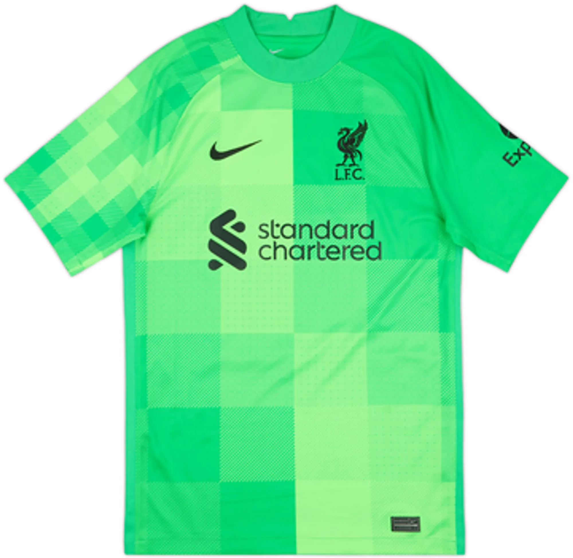 2021-22 Liverpool GK Shirt S/S A.Becker #1 - 7/10 - (S)